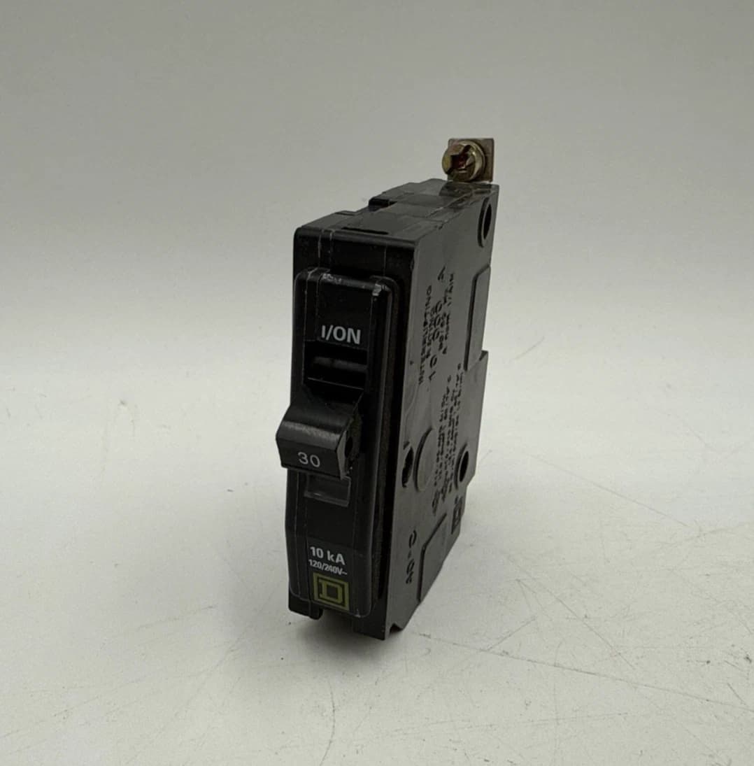 Square D QOB130 Circuit Breaker 30A 1P 120/240V 1PH QOB 30 Amp 1 Pole Bolt On – image 1