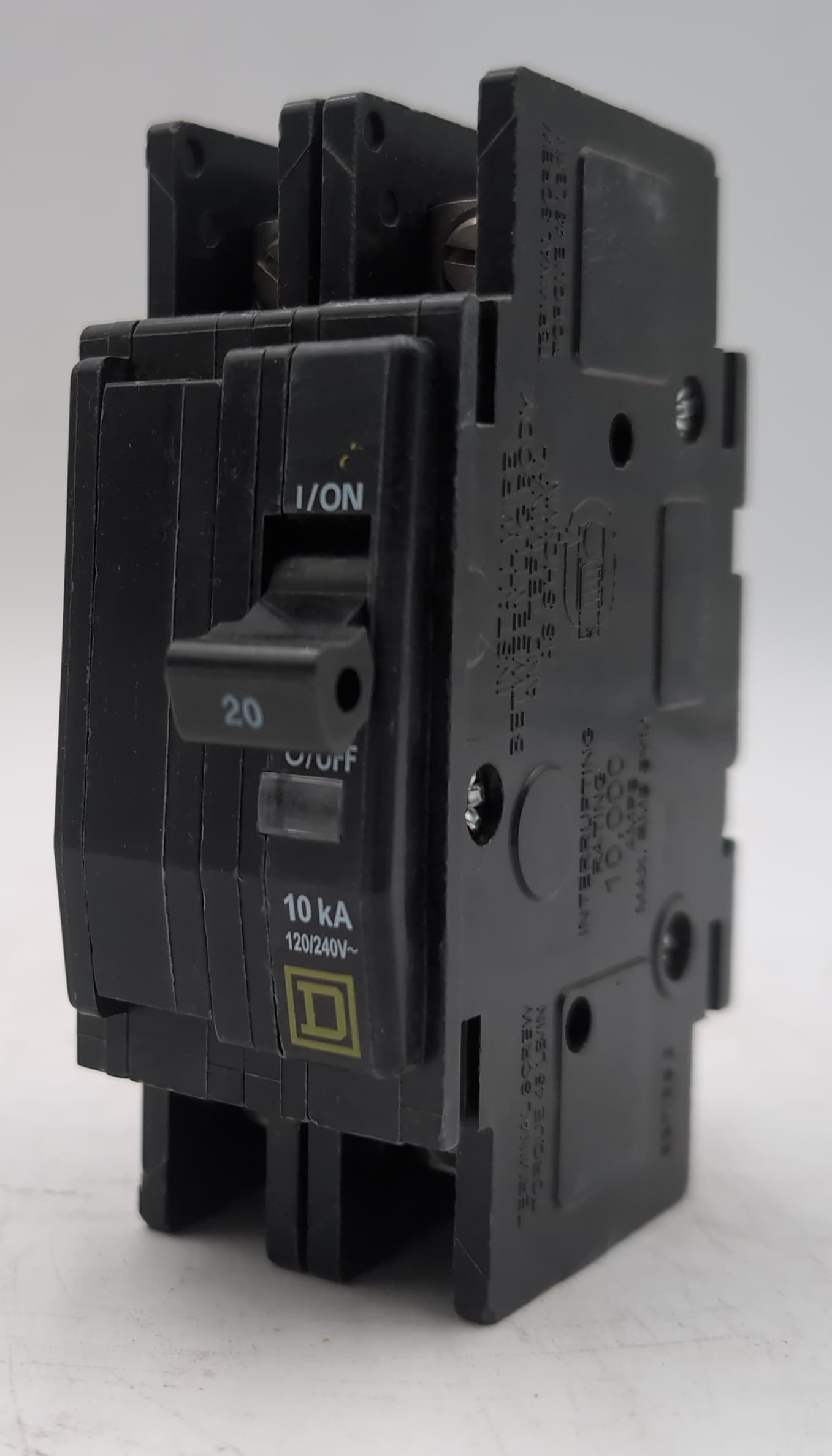 Square D QOU220 20 Amp 2 Pole 120/240V Circuit Breaker Unit Mount 20A QOU NEW