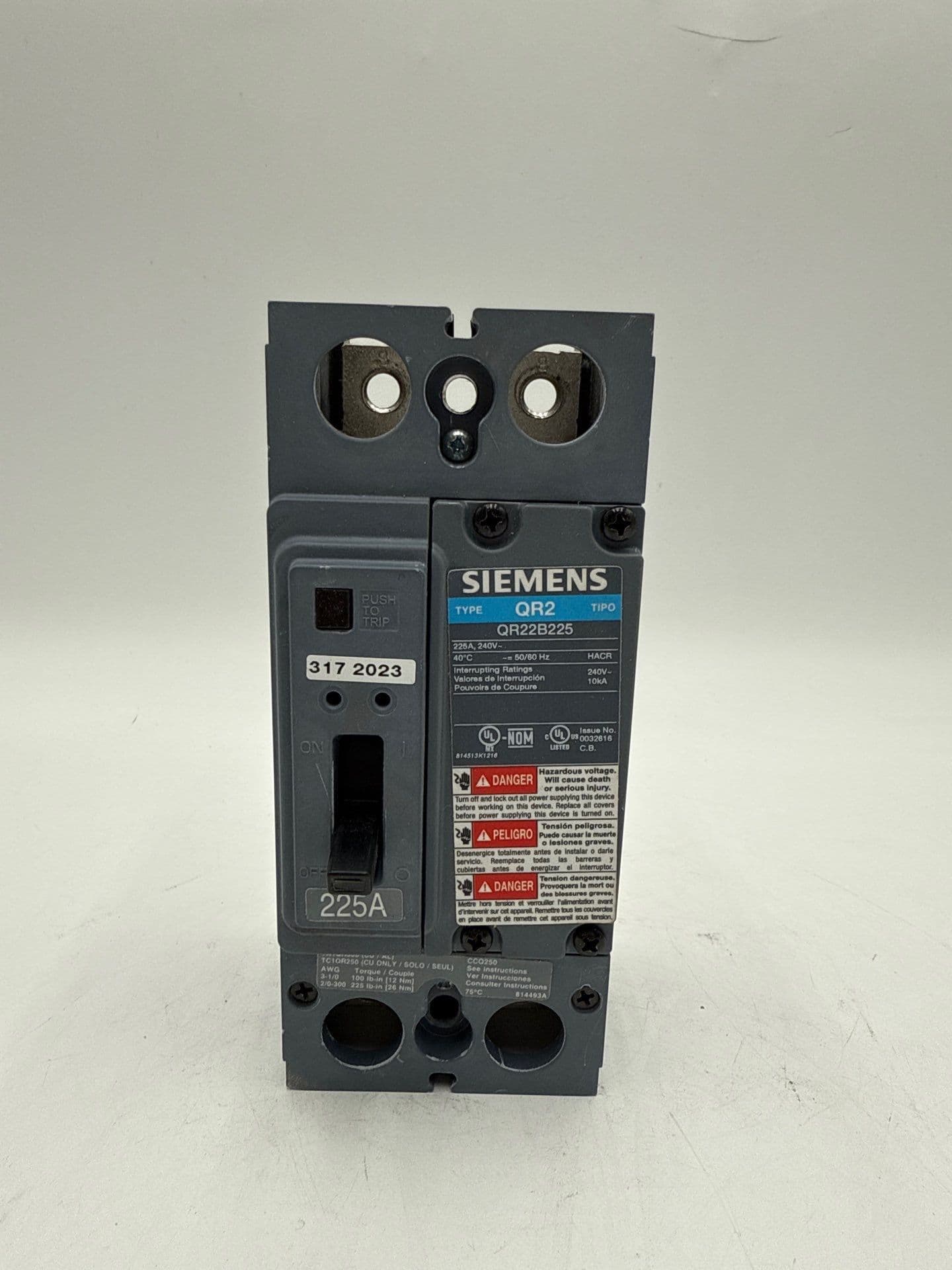 Siemens QR22B225 – image 1