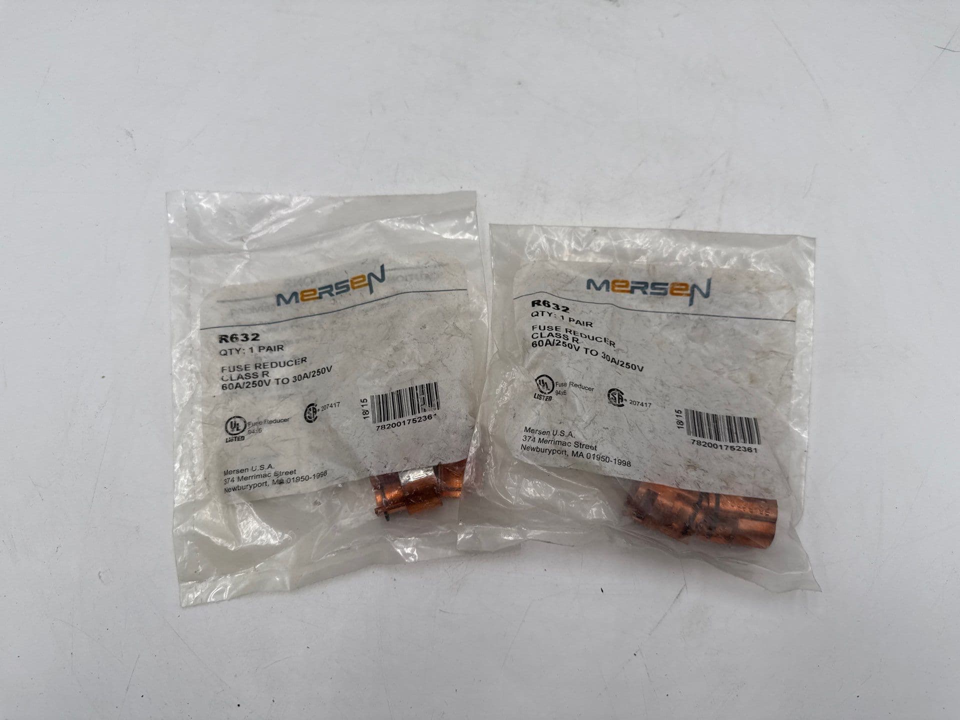 Mersen R632 Fuse Reducer Class R 60A 250V to 30A 250V – image 1