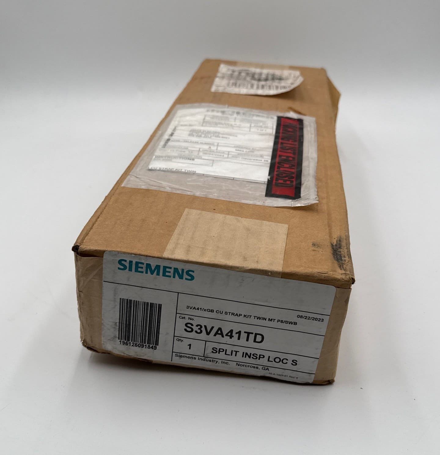 Siemens S3VA41TD Mounting Hardware Strap Kit 125A Twin for 3VA41 and XGB Frames