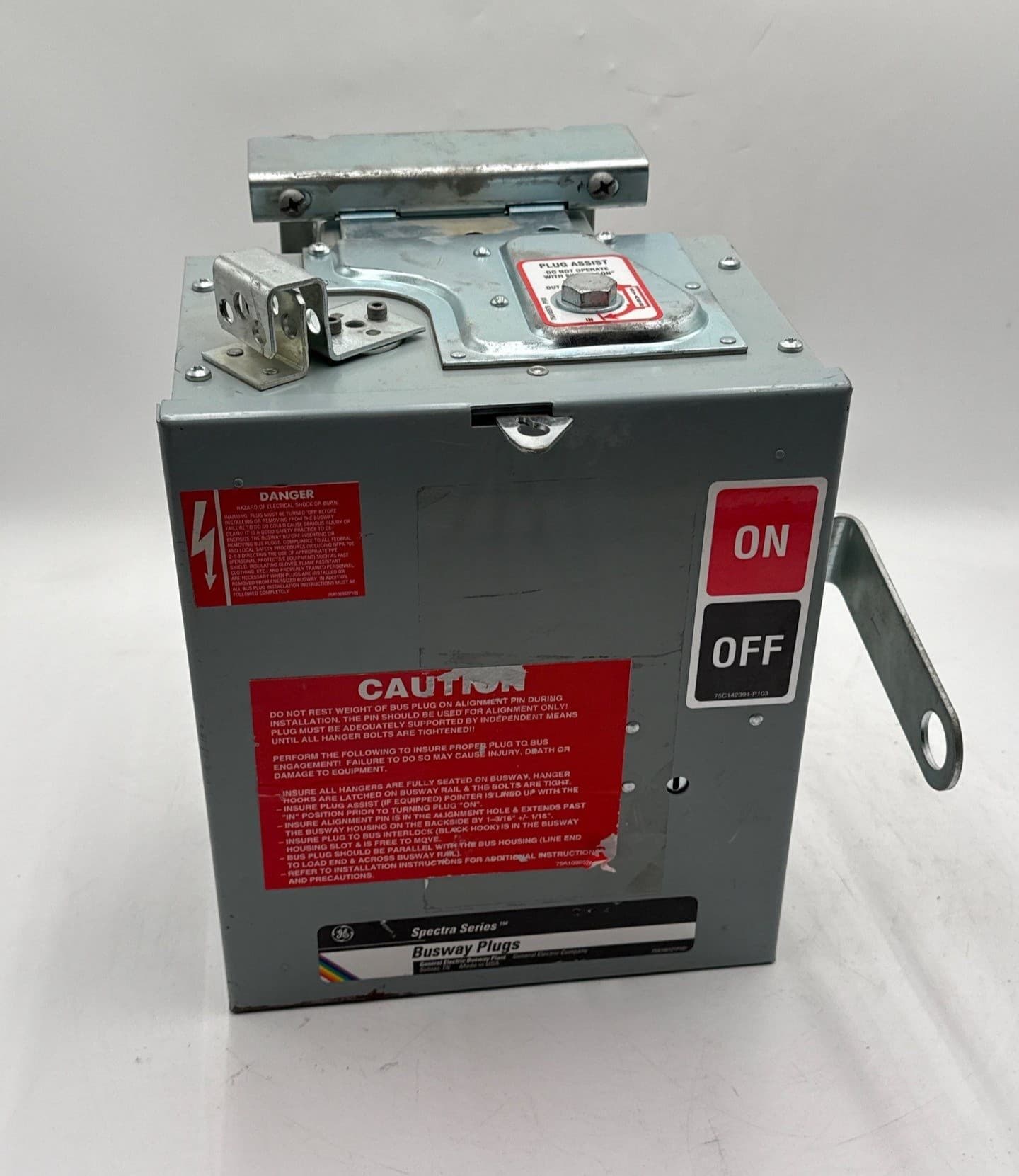 GE SB362RGRP Bus Plug 60A 3PH 3W 600V Spectra Busway Switch Flex A Plug – image 1