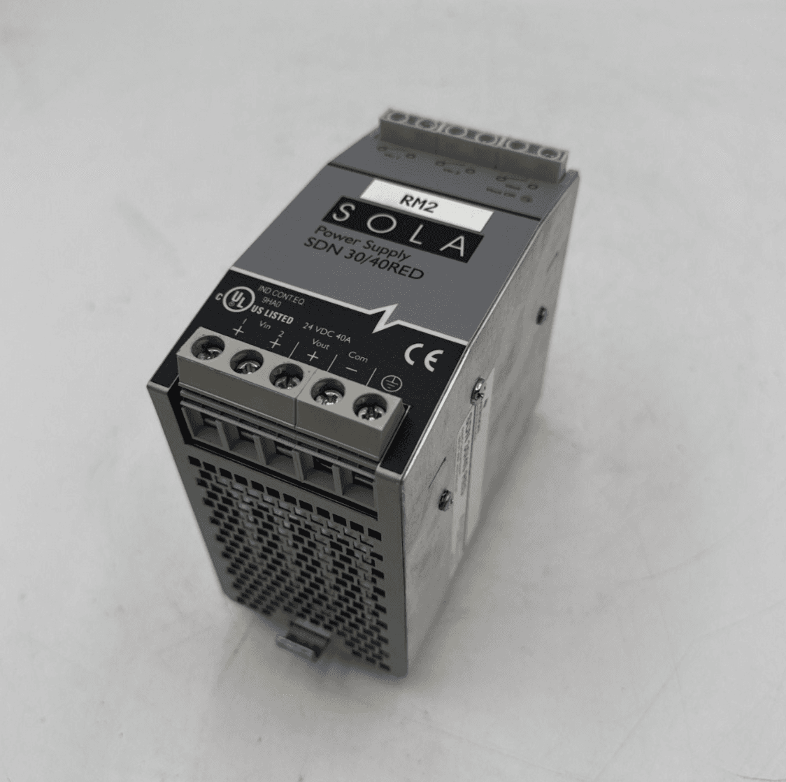 SOLA SDN 30/40RED Power Supply 24VDC 40A Green LED Indicator DIN Rail 1 Output – image 1