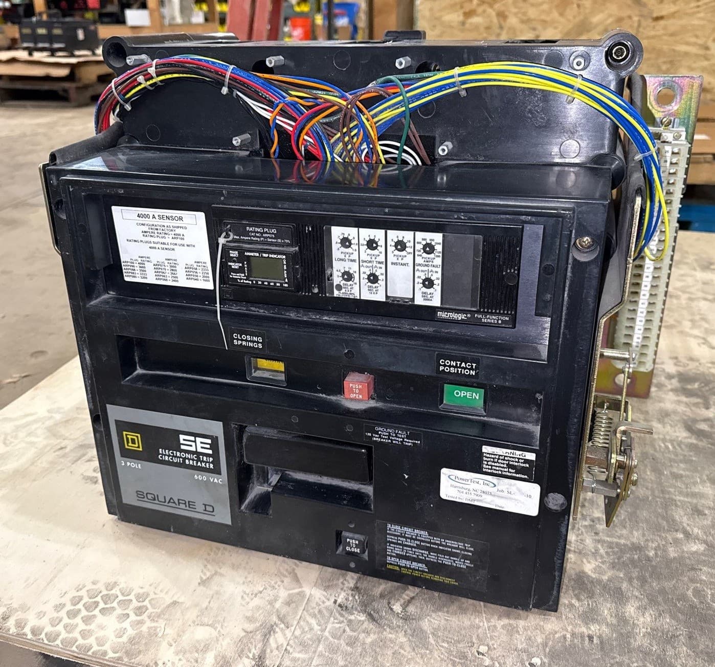 Square D SEF364000LSG SE Circuit Breaker 4000A 3P 600V ARP075 Electronic Trip