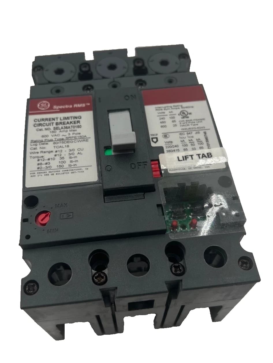 GE SELA36AT0150 Circuit Breaker 150A 3P 600V 3PH SELA 150 Amp 3 Pole NEW