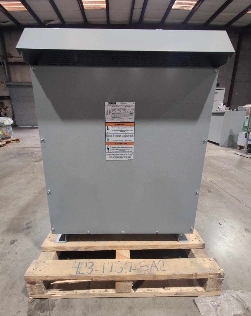 225KVA Siemens 3F5Y225D16 Transformer Pri 480V Sec 480/277V 3PH Outdoor 3R Encl – image 1