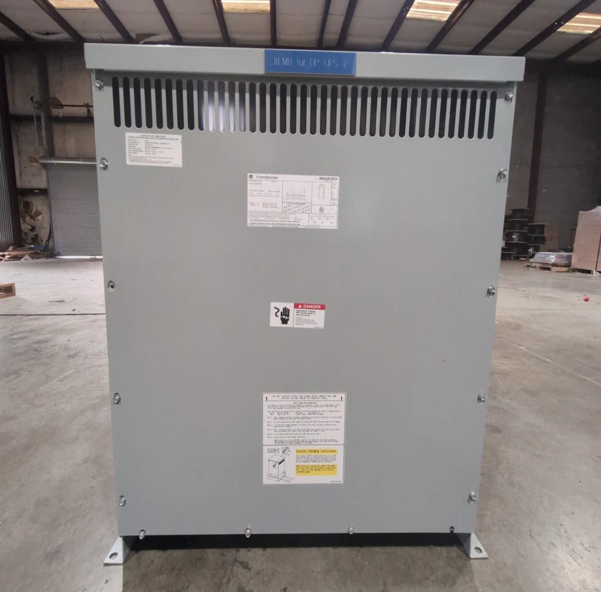 112.5kVA General Electric 9T11C1005G03 Transformer 480V 208V/120V 3PH TYPE 3R – image 1