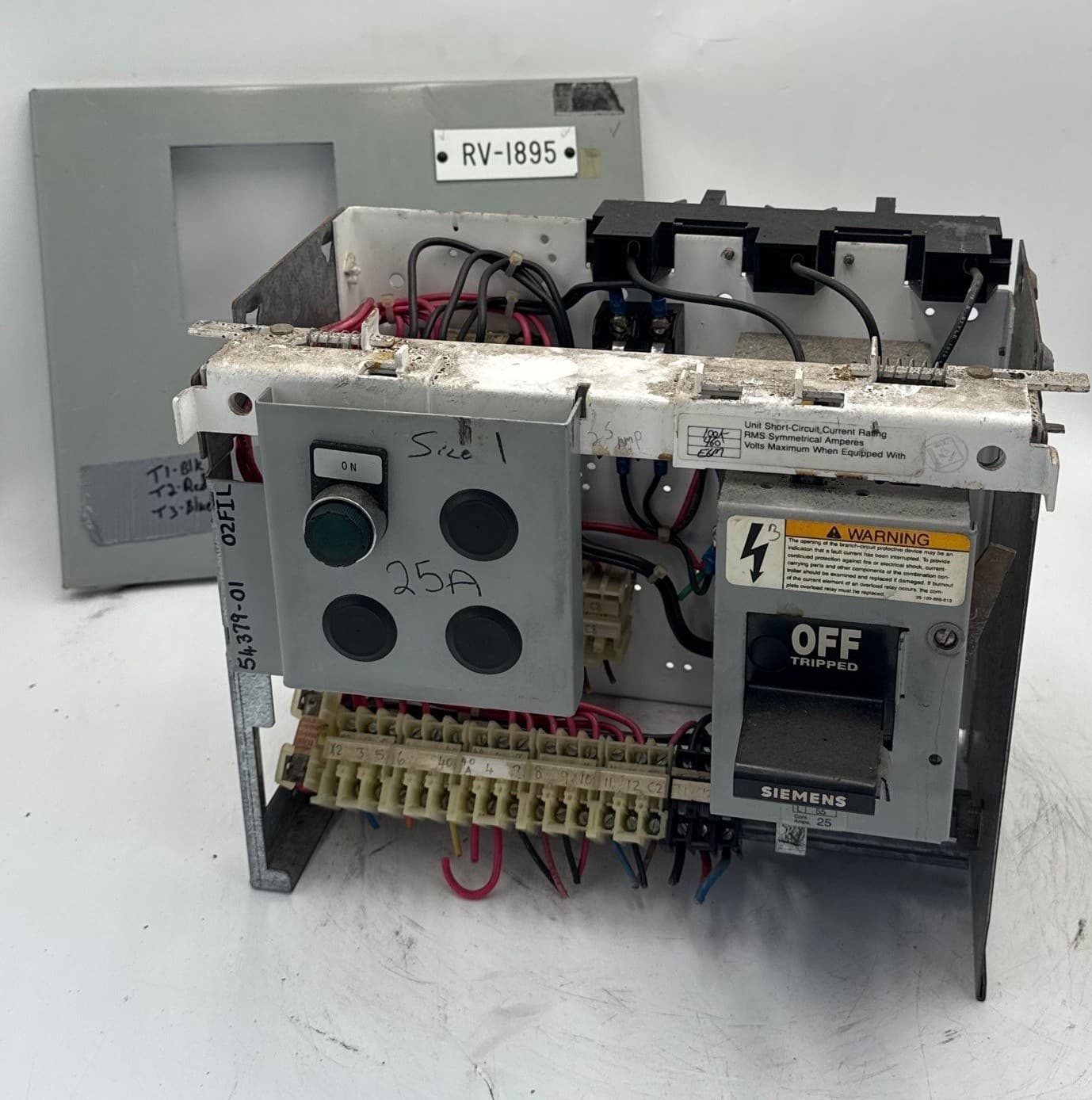 Siemens Model 90 12" 25A Combo MCC Bucket Size 1 3TB44 Starter ED63A025 – image 1