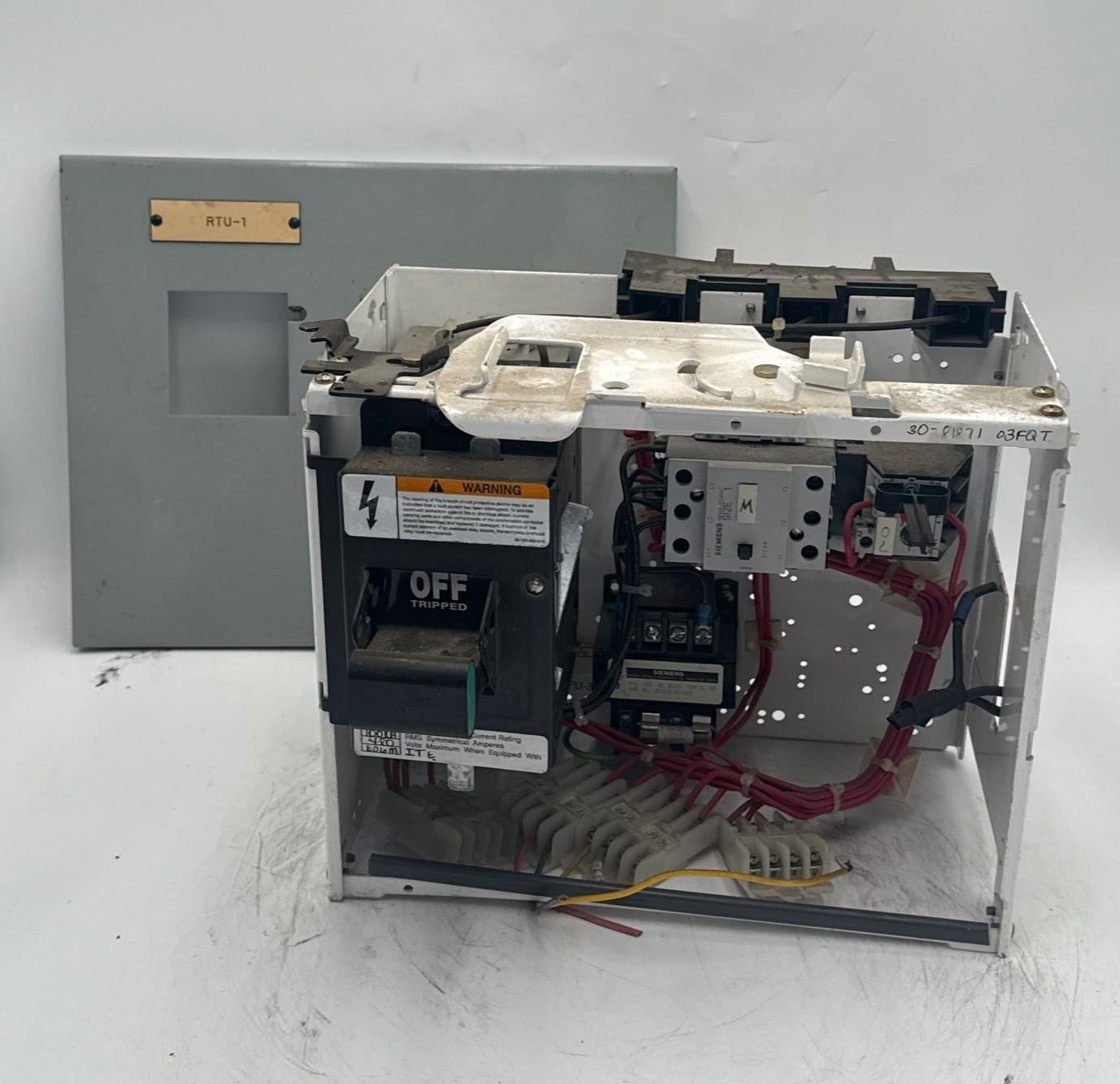 Siemens Model 95 12" 10A Combo MCC Bucket Size 1 3TF44 Starter ED63A010 – image 1