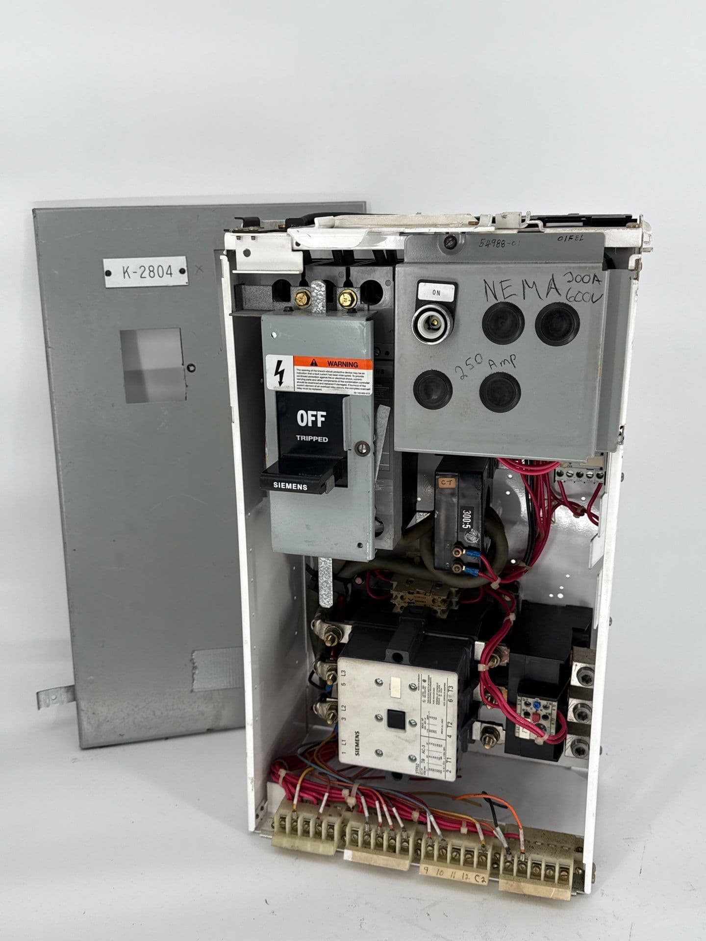 Siemens Model 95 24" Combo MCC Bucket 3TF52 Starter FXD63A250 250 Amp – image 1