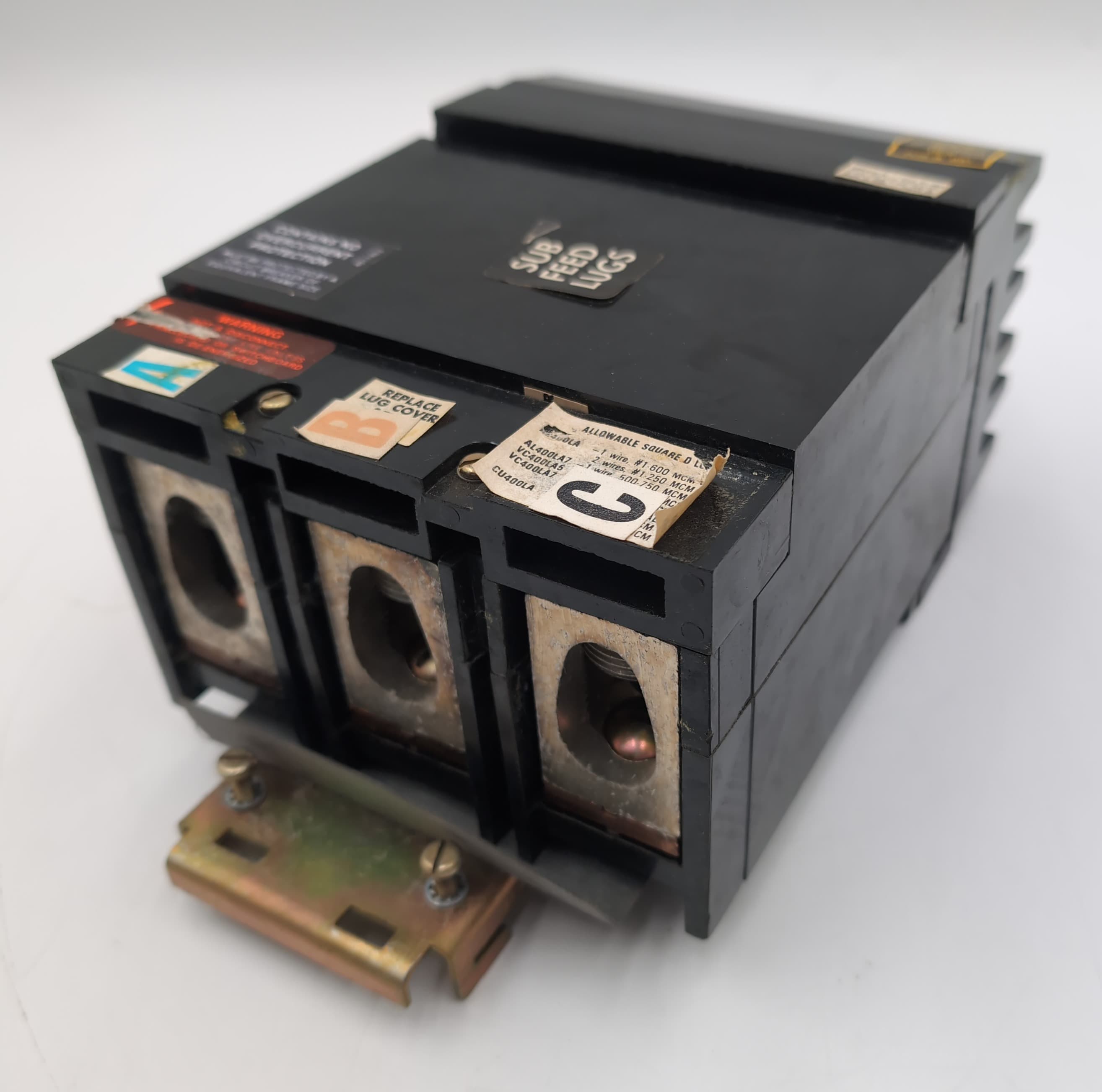 Square D SL400 I-Line Plug On 400A 600VLugs Panelboard Sub feed USED