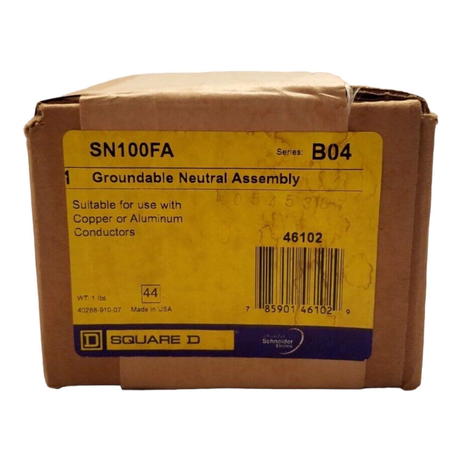 Square D SN100FA Groundable Neutral Assembly 100A Ser B04 100 Amp – image 1