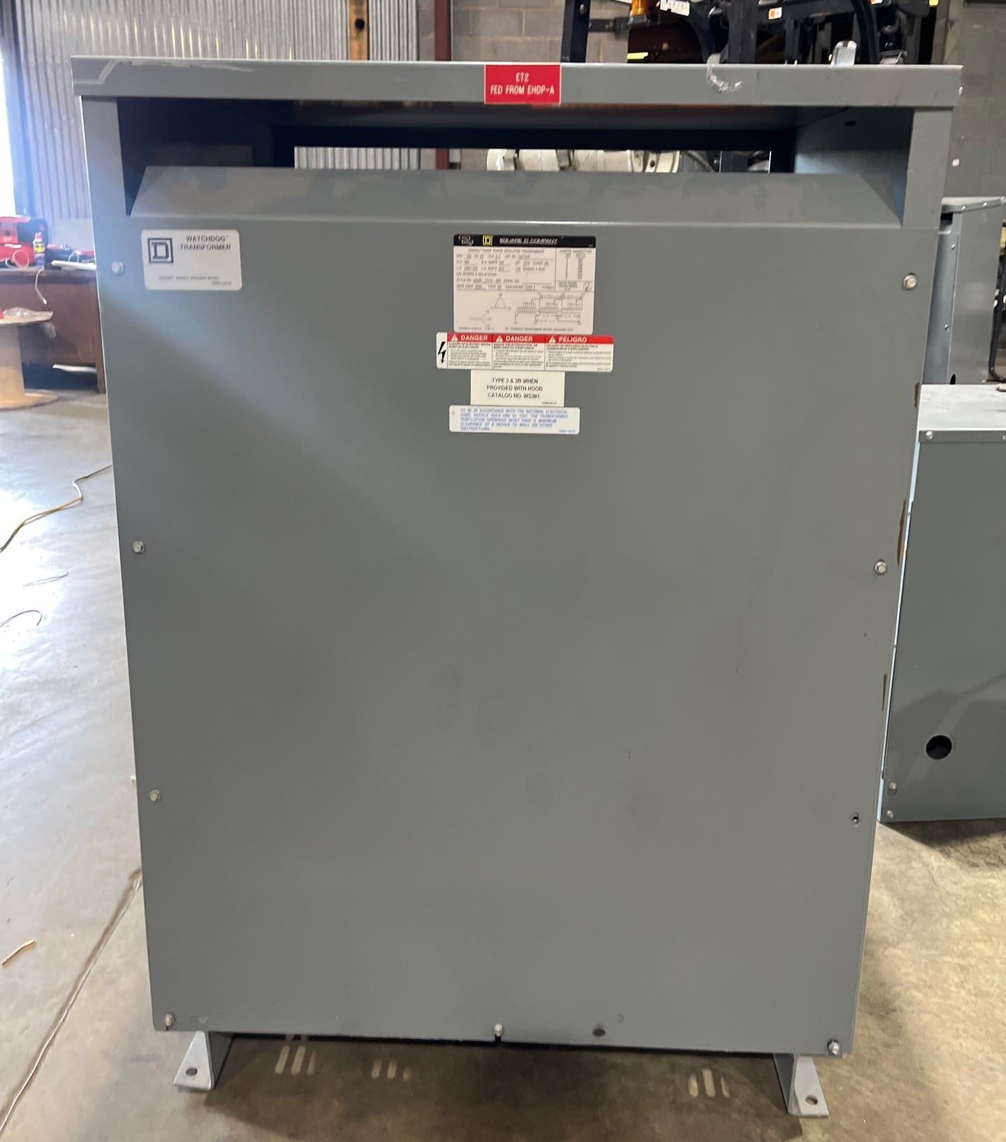 150 kVA Square D 150T3H Sorgel Transformer 3PH Pri 480V Sec 208/120V ST106 – image 1