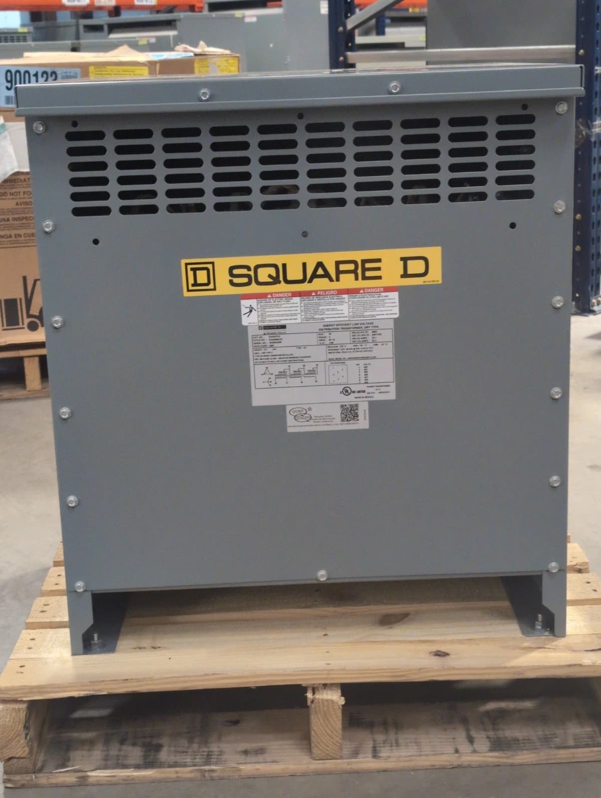 30KVA Square D EXN30T3H 3PH Transformer Pri 480V Sec 208Y/120V Indoor Type 2 New – image 1