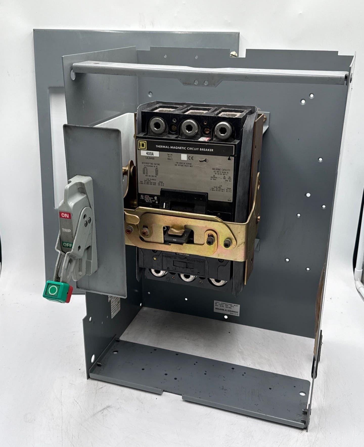 Square D Model 6 Main MCC Motor Control Center Bucket 400A 600V 3PH LHL36400