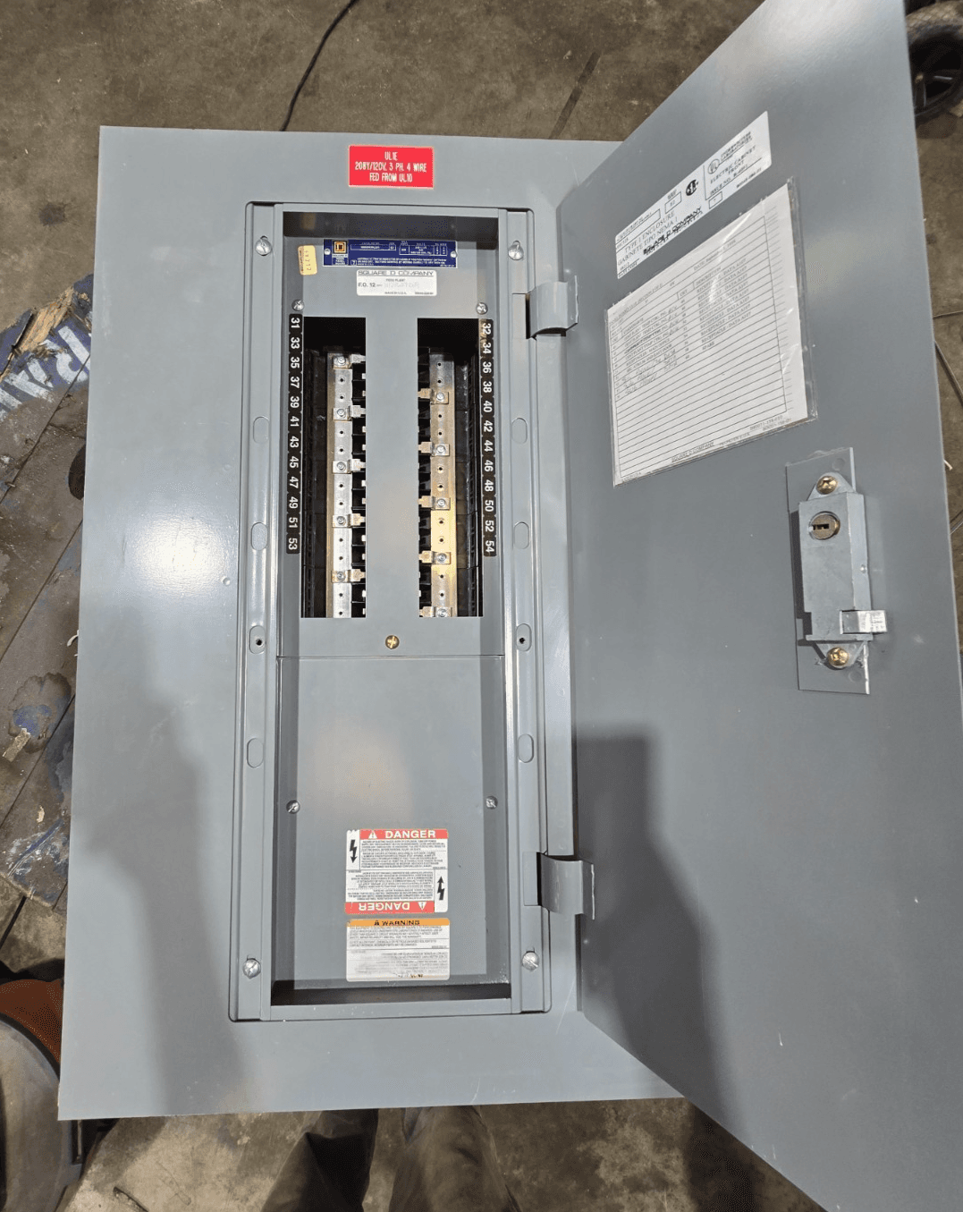 Square D NQOD430L225 Panelboard 225A 208/120V 3PH 4W MLO Panel 225 Amp 30 Cir – image 1