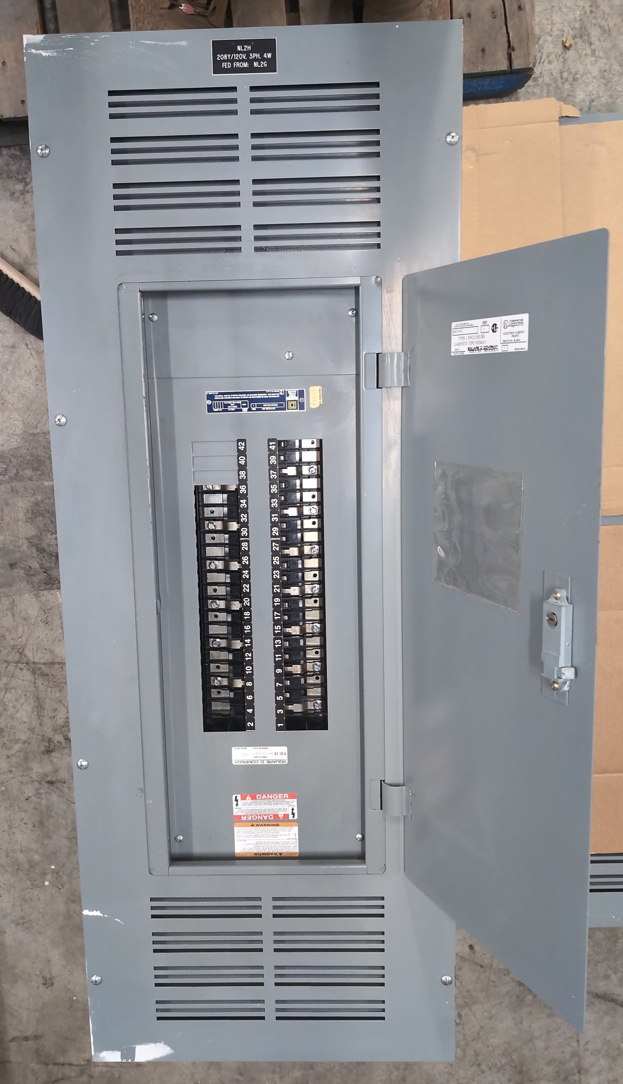 Square D NQOD442L400 Panelboard 400 Amp 208Y/120V 3PH 4W 42 Cir MLO Panel 400A – image 1