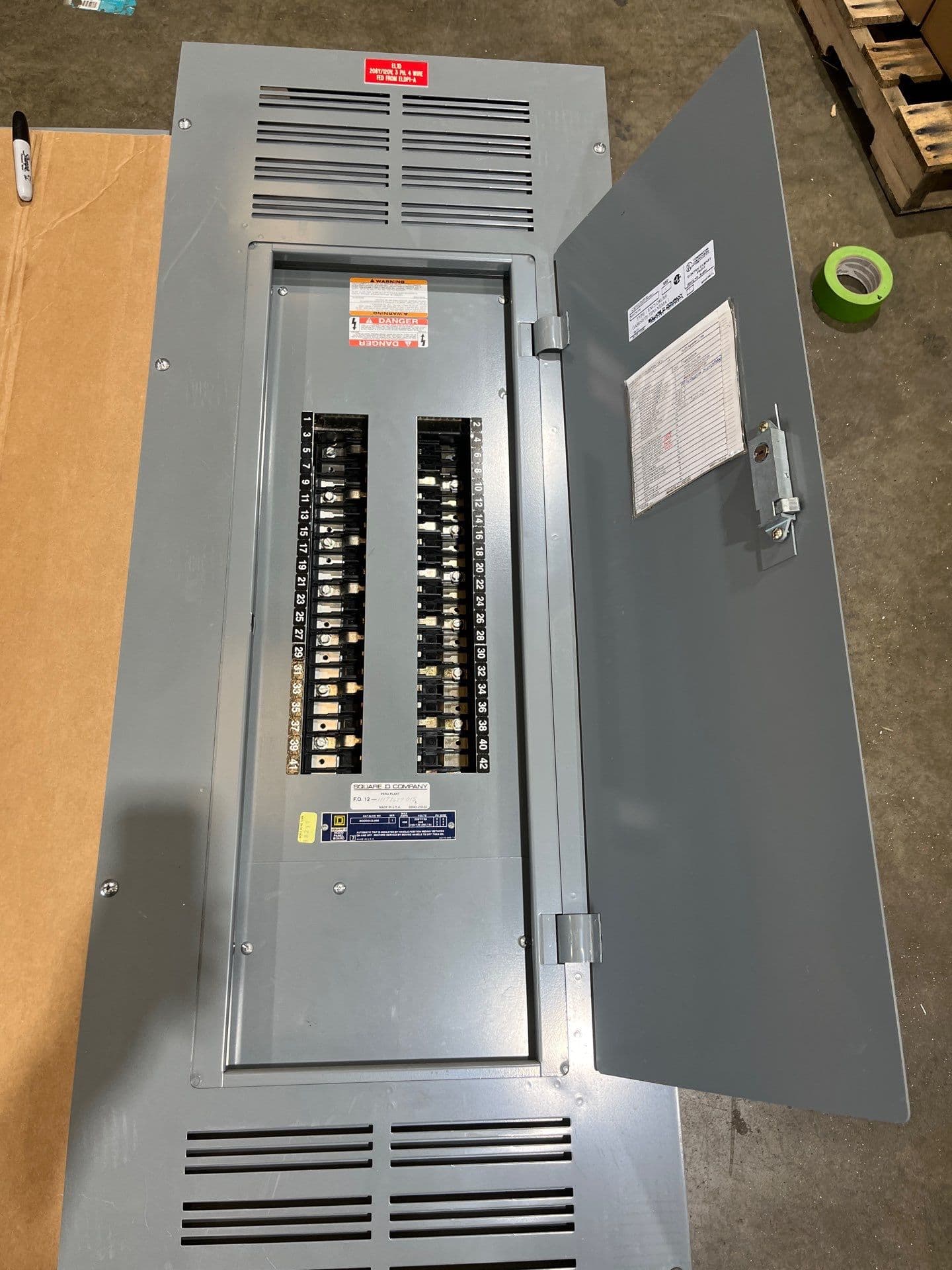 Square D NQOD442L400 Panelboard 400A 3PH 208Y/120V 4W MLO Panel 400 Amp 42 Cir – image 1