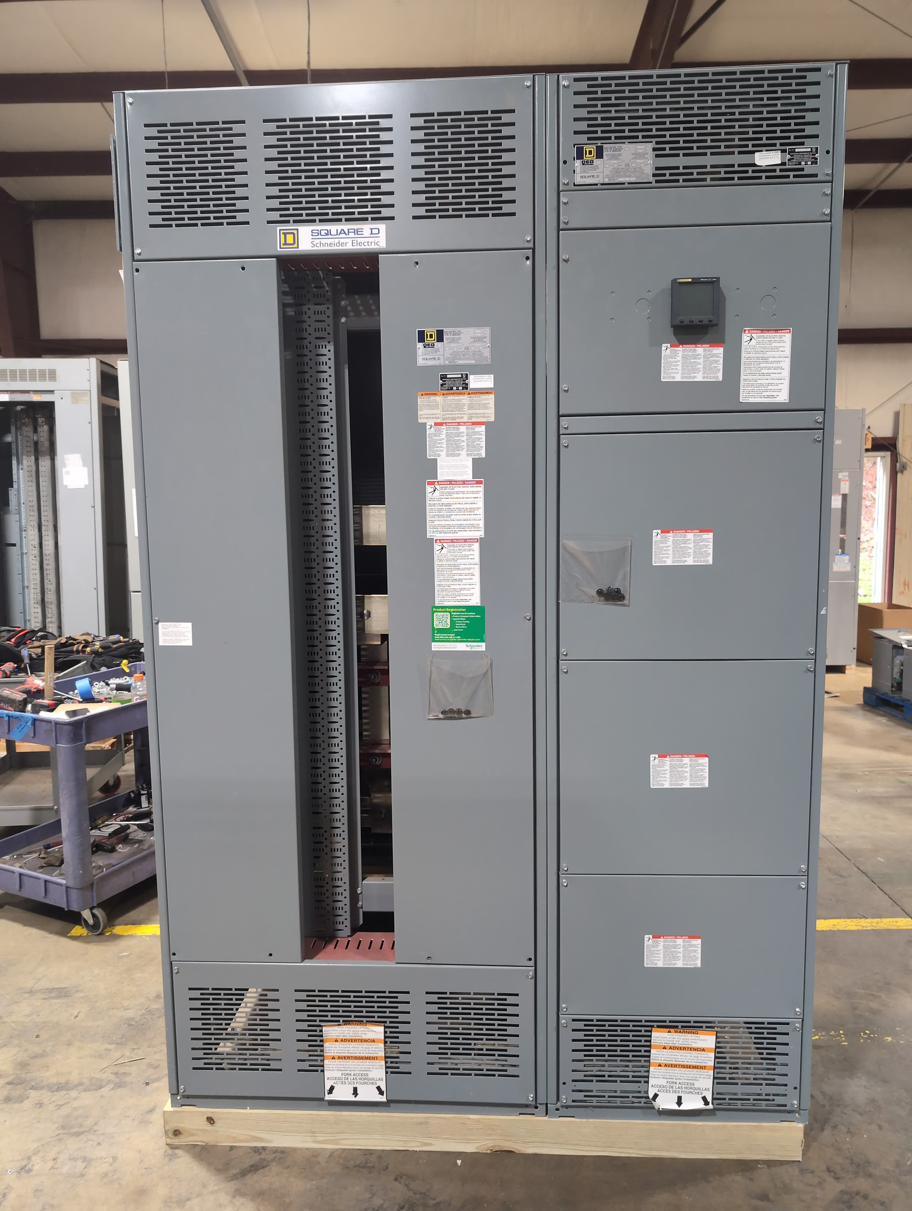 Square D QED I-Line Switchboard MLO 1200A 480V 3PH 3W Main Lug 1200 Amp 42 Space