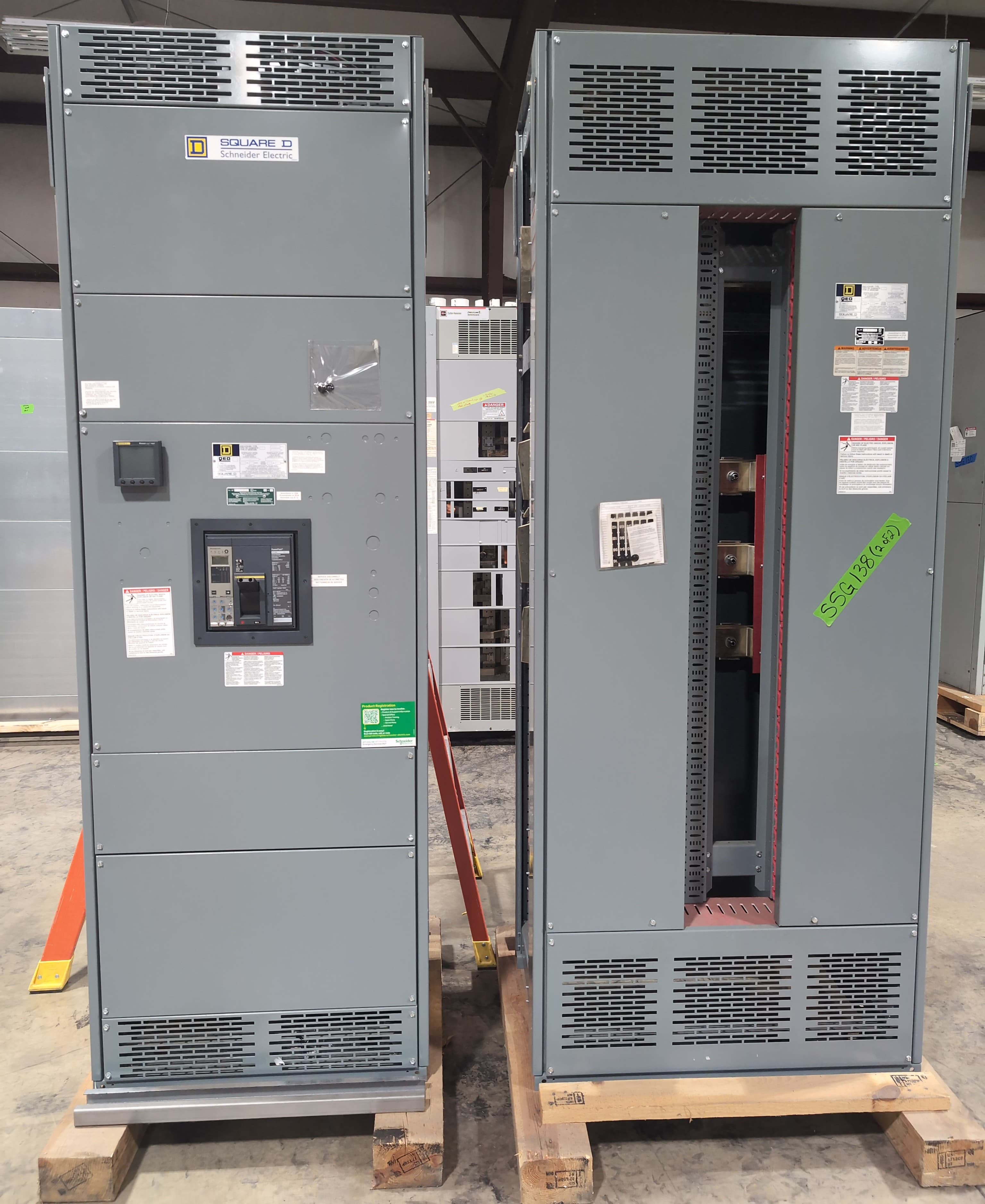 Square D QED I-Line Switchboard 800A 480/277V 3PH 4W MCB PJM36080U44ALU LSIG 42 Space