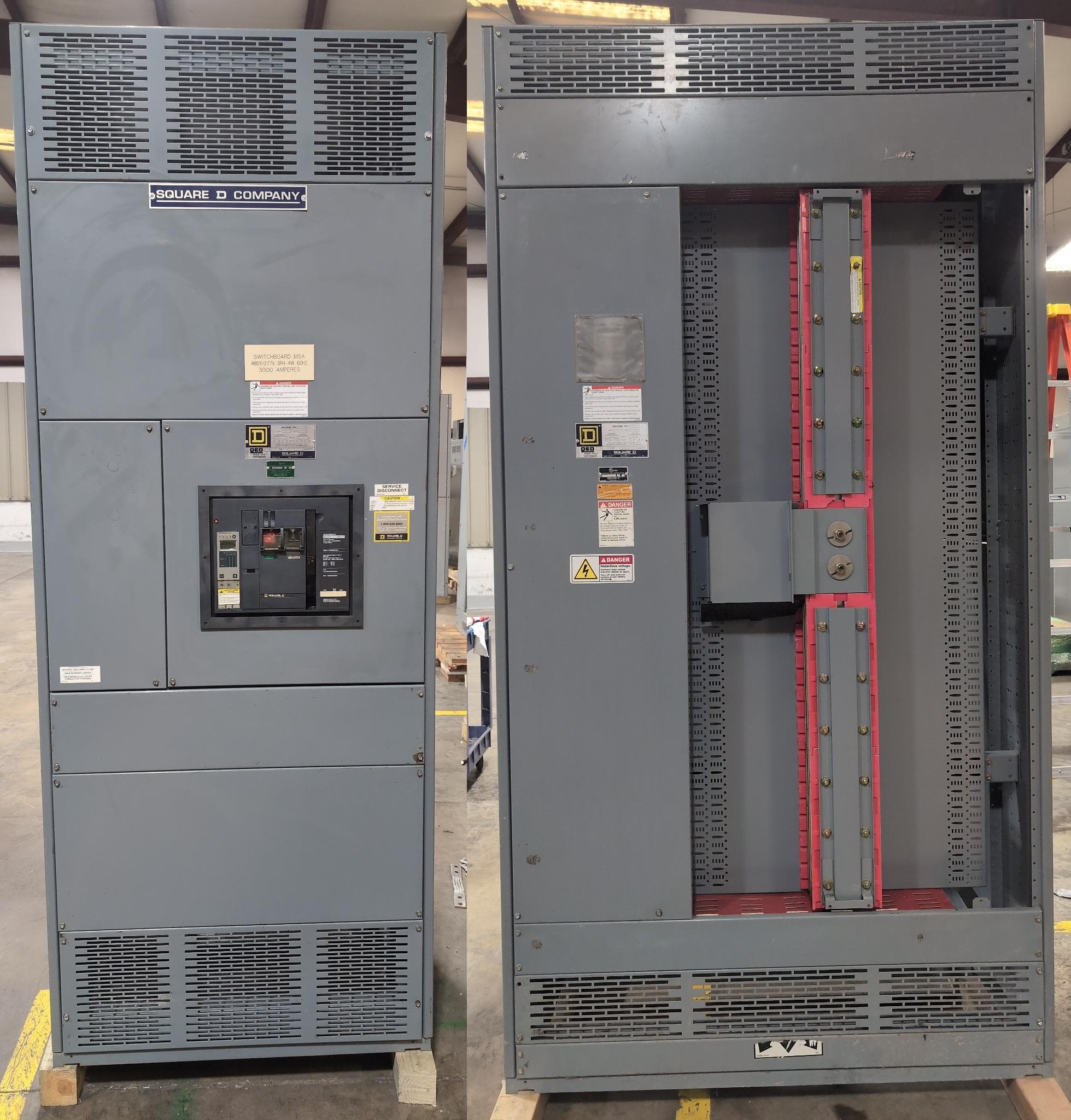 Square D QED Switchboard 3000A 480/277V 3PH 4W MCB NW30H LSIG Ground Fault – image 1