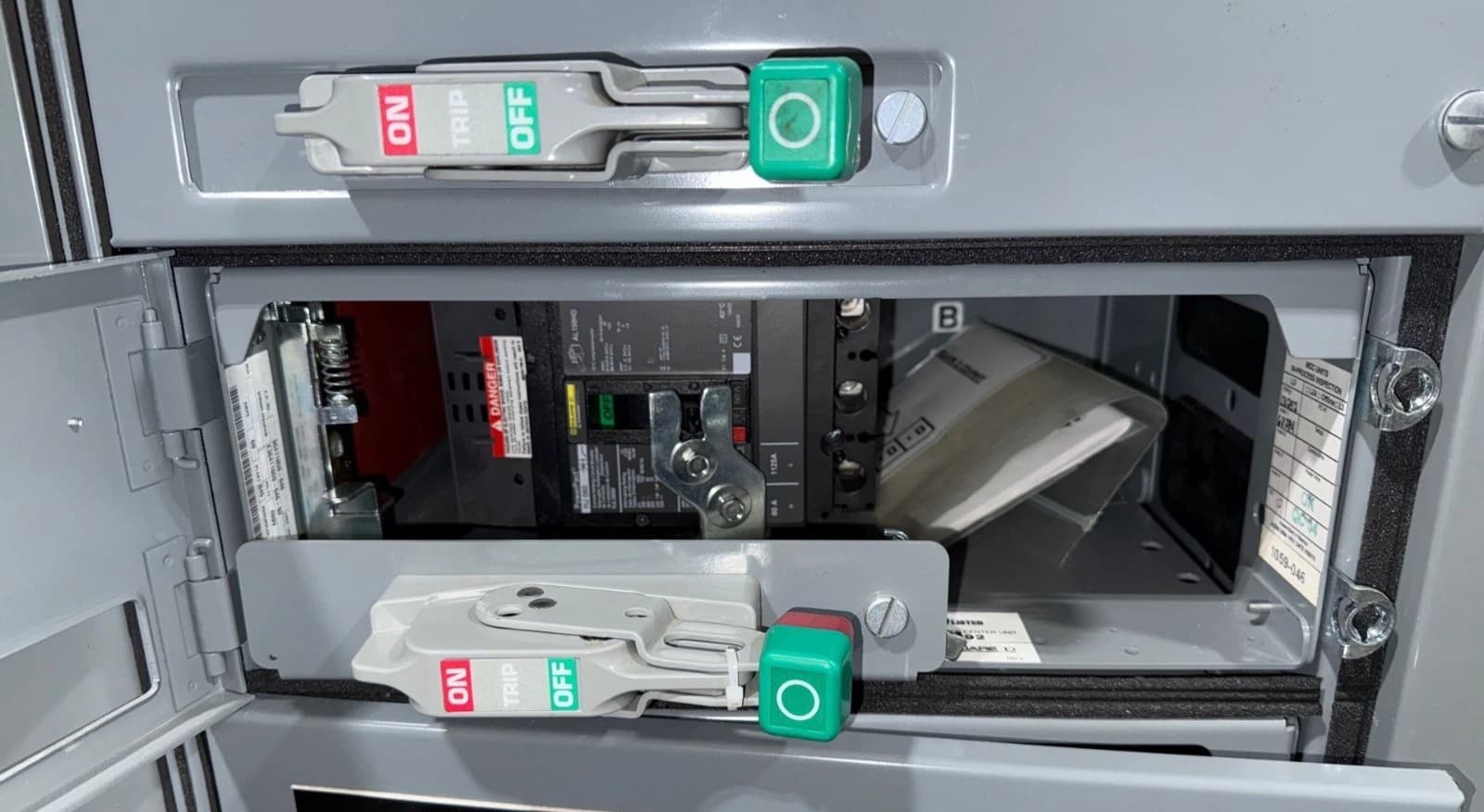 6" Square D Model 6 60A MCC Feeder Bucket 60 Amp HJL36060 Breaker HJL