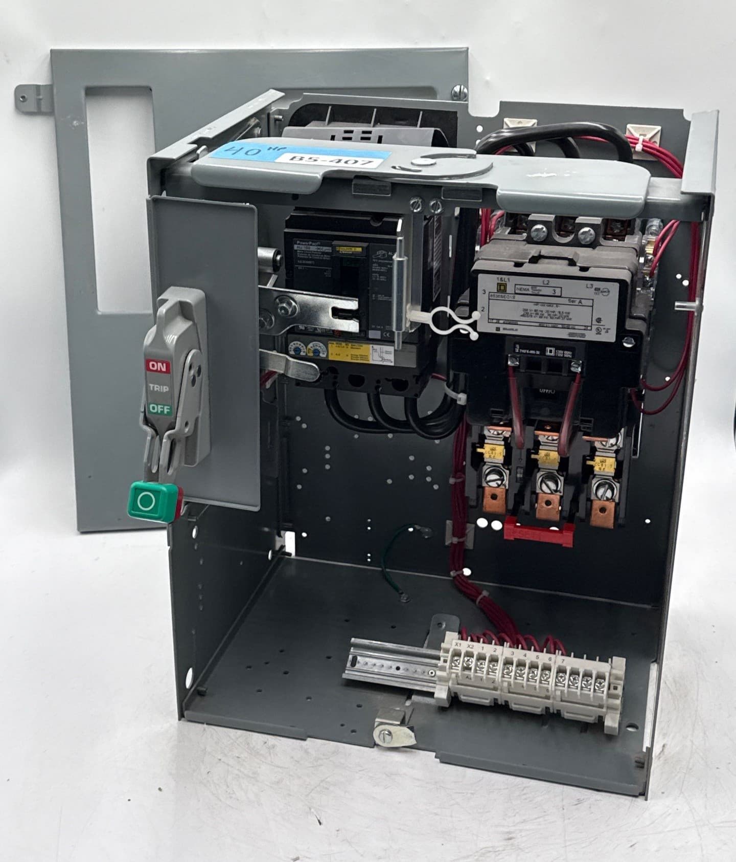 Square D Model 6 18" 100A Combo MCC Bucket HJL36100M73 Size 3 Starter – image 1