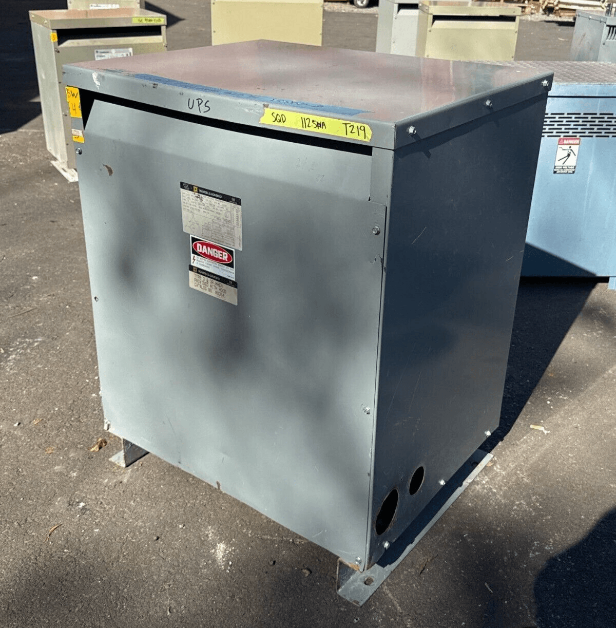 112.5KVA Square D 112T3H Transformer Pri 480V Sec 208/120V 3PH Type 2 Encl – image 1