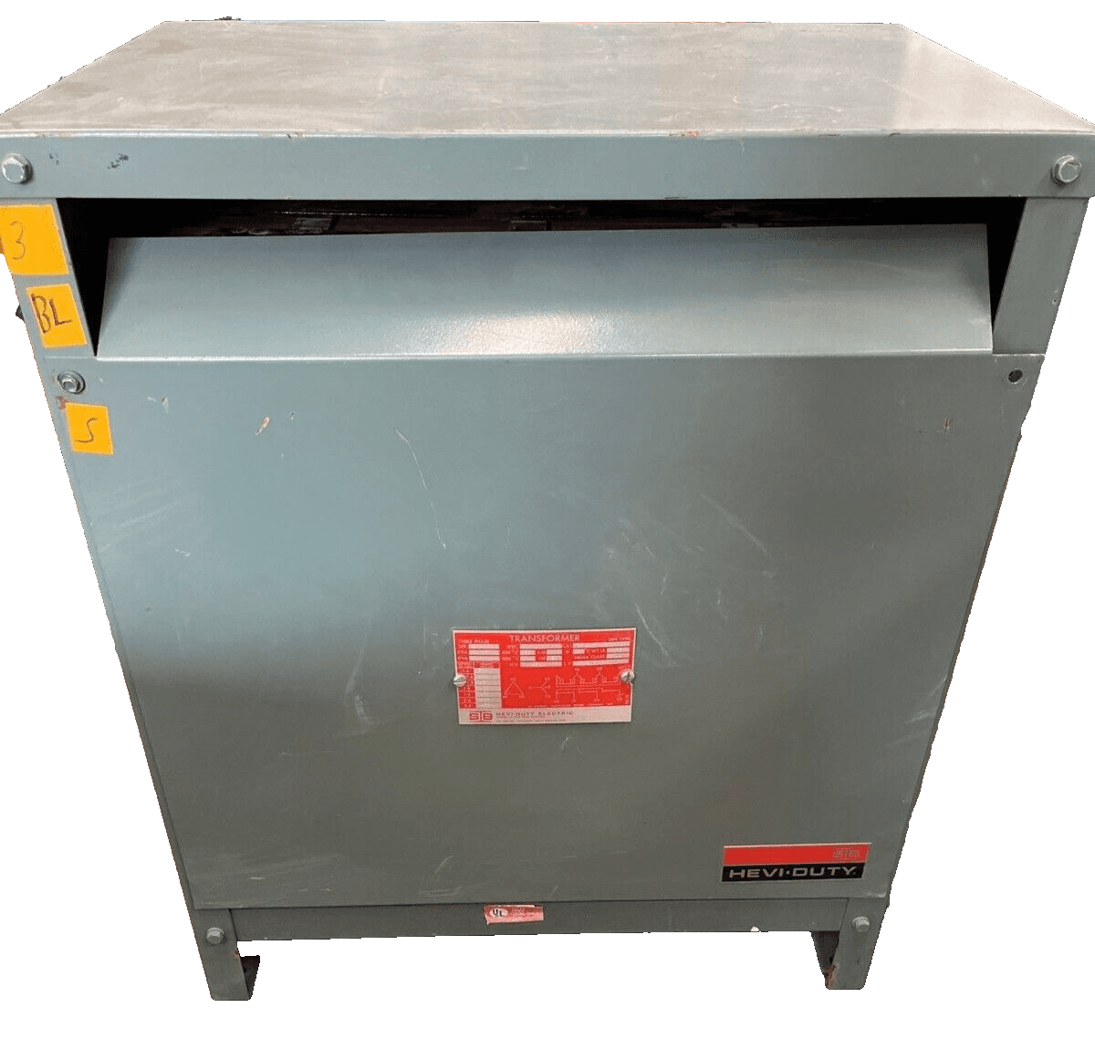 45KVA Hevi-Duty T2HB45 Transformer Pri 480V Sec 208/120V 3 Phase Indoor – image 1