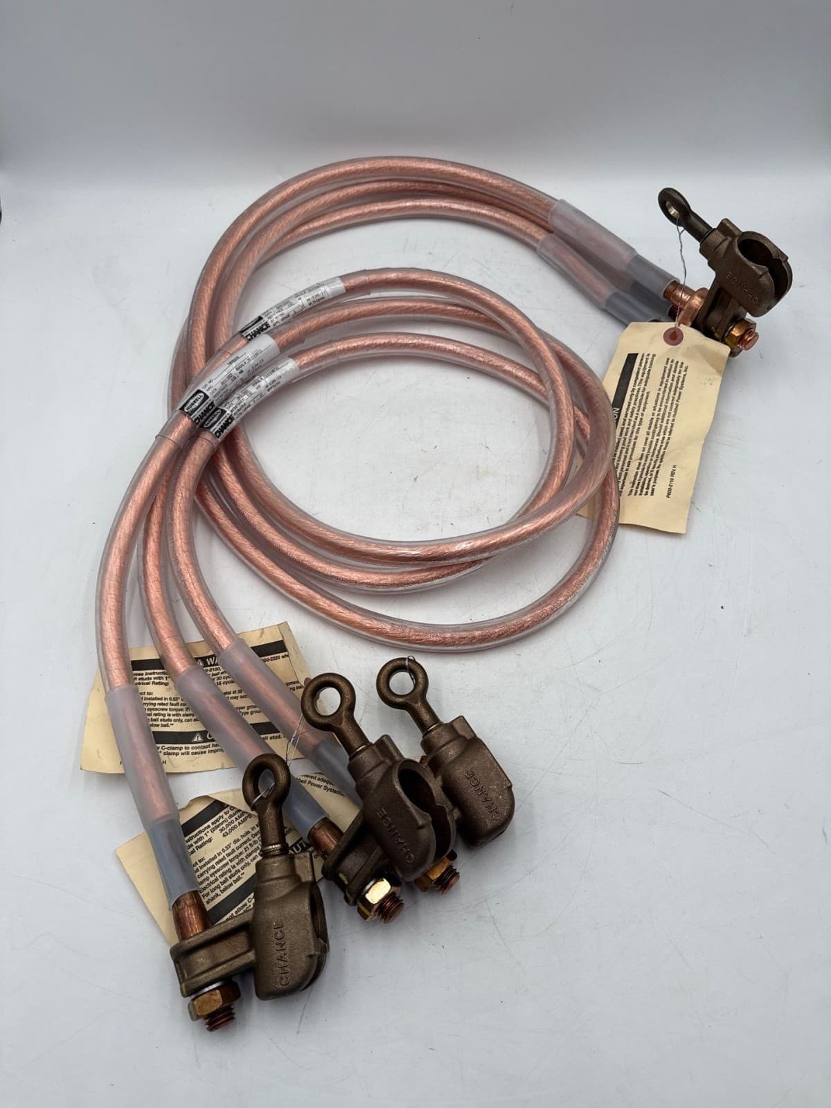 6' Chance T6002246 3-Leg 2/0 Ground Set Cluster C600-2100 Ball Socket Clamp – image 1