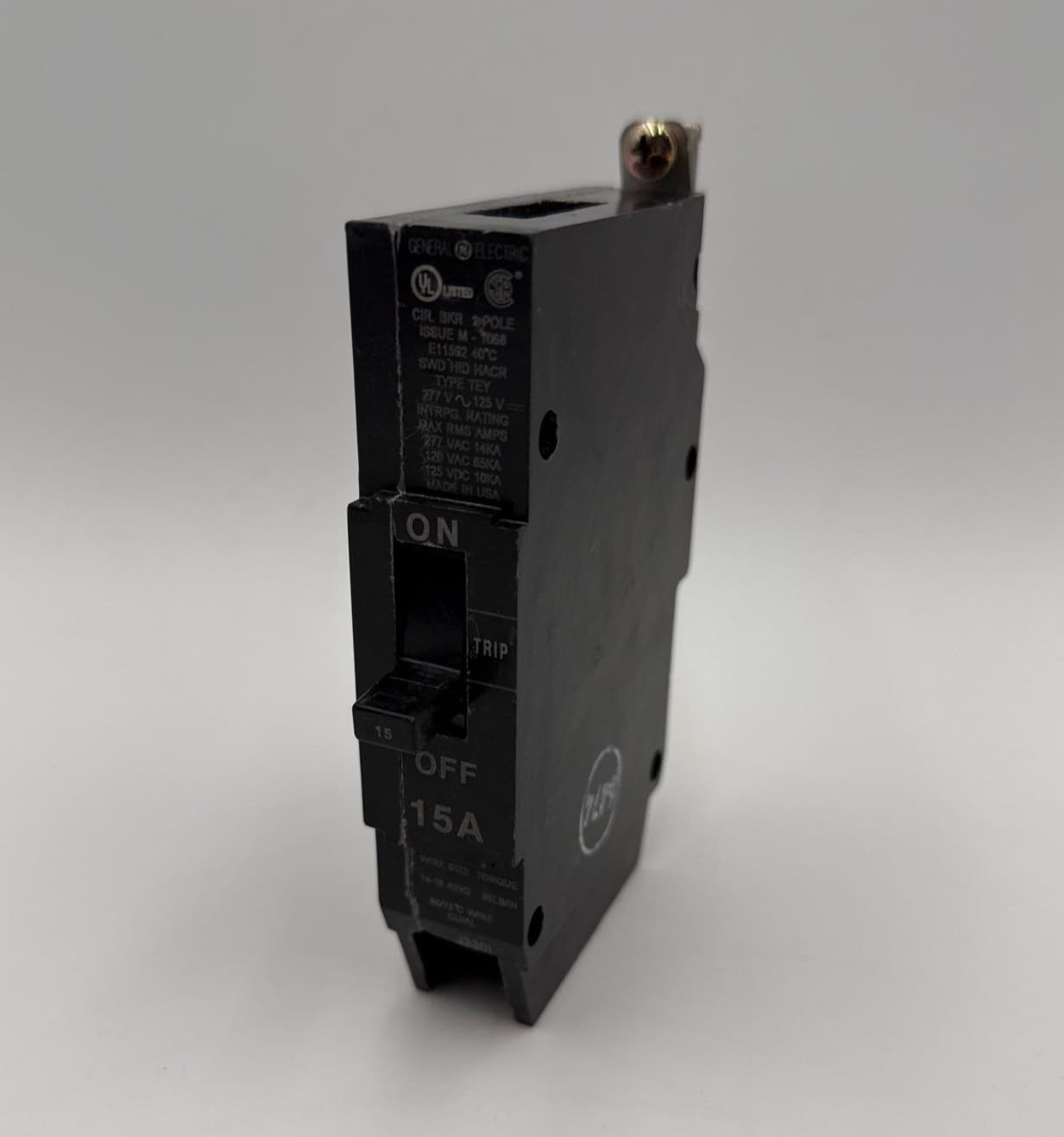 GE TEY115 Bolt On Circuit Breaker 15A 1P 277V TEY 15 Amp 1 Pole – image 1