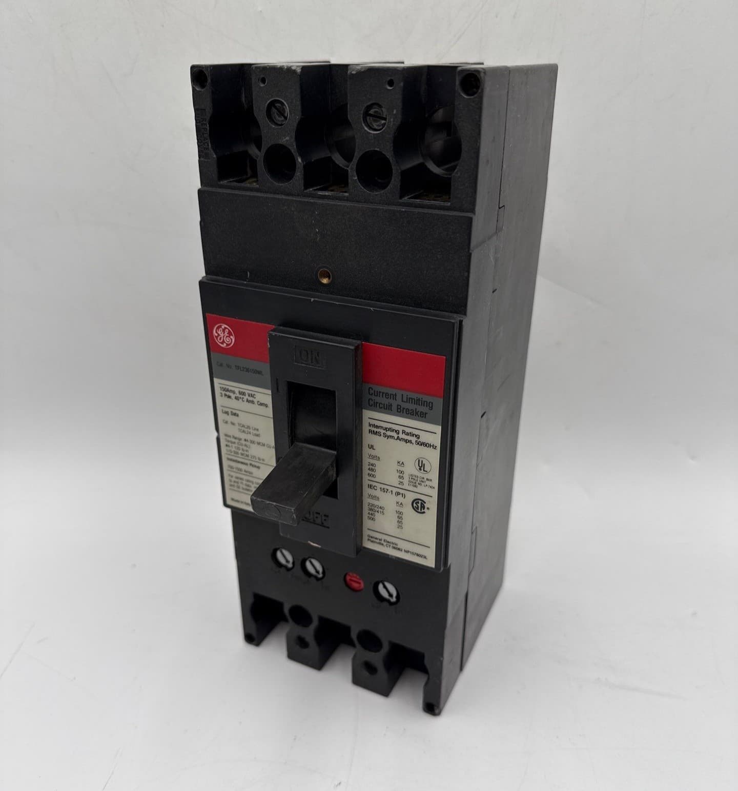 General Electric TFL236150WL Circuit Breaker 150A 3P 600V TFL 150 Amp 3 Pole – image 1
