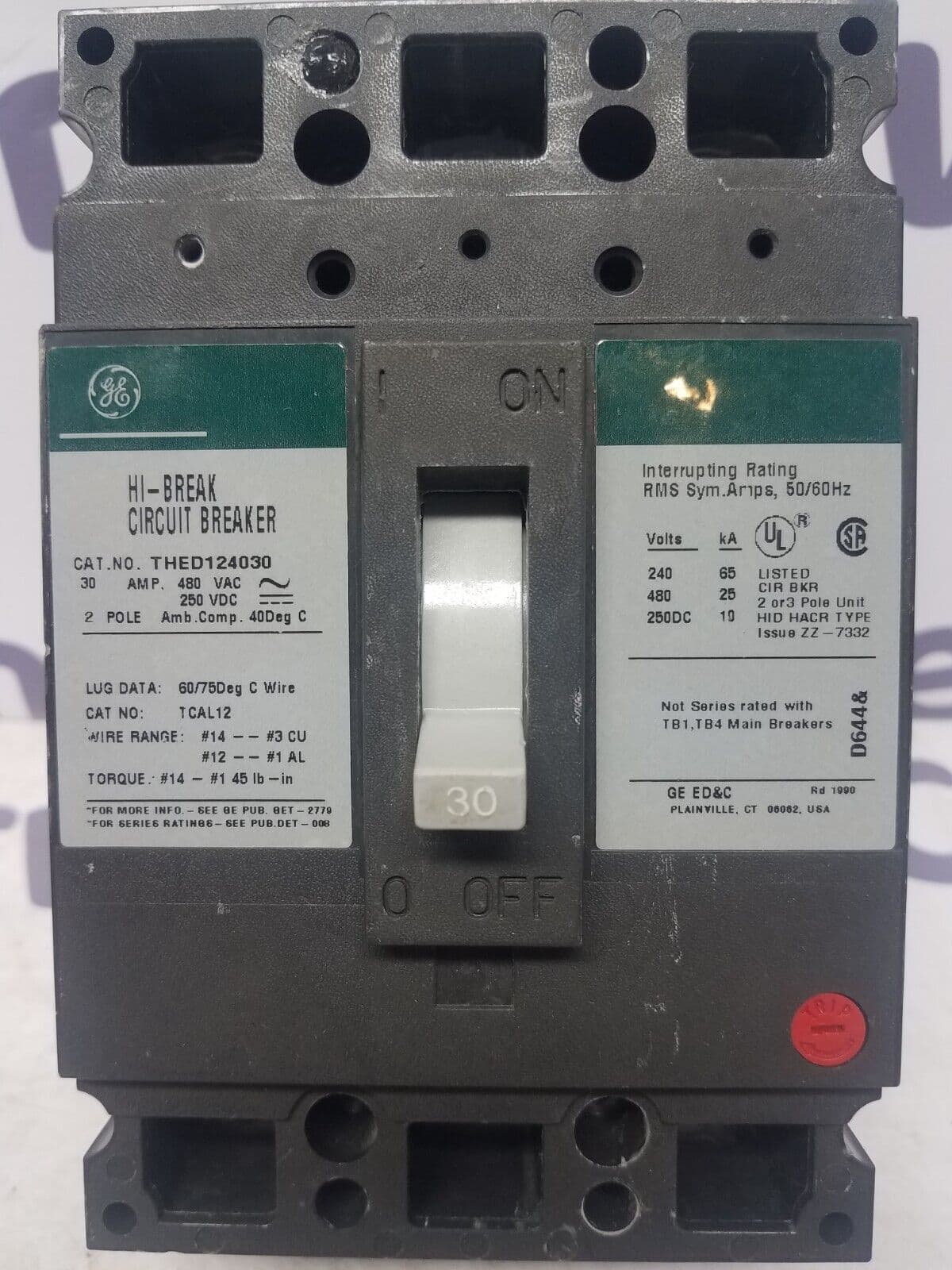 GE THED124030 – image 1