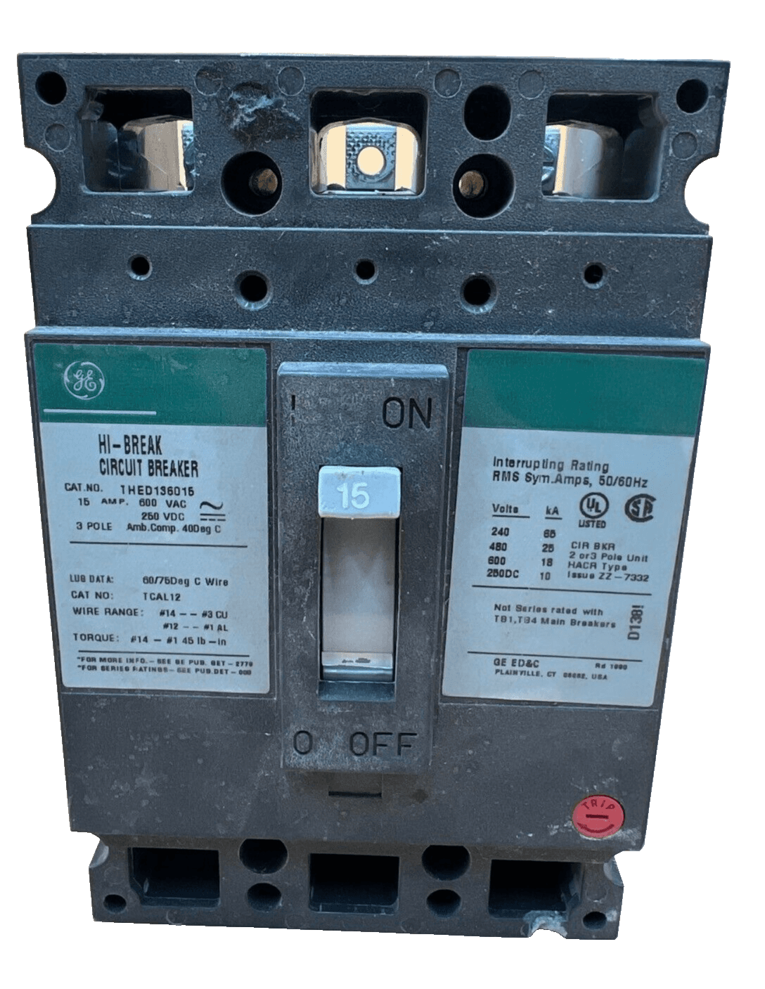 GE THED136015 – image 1