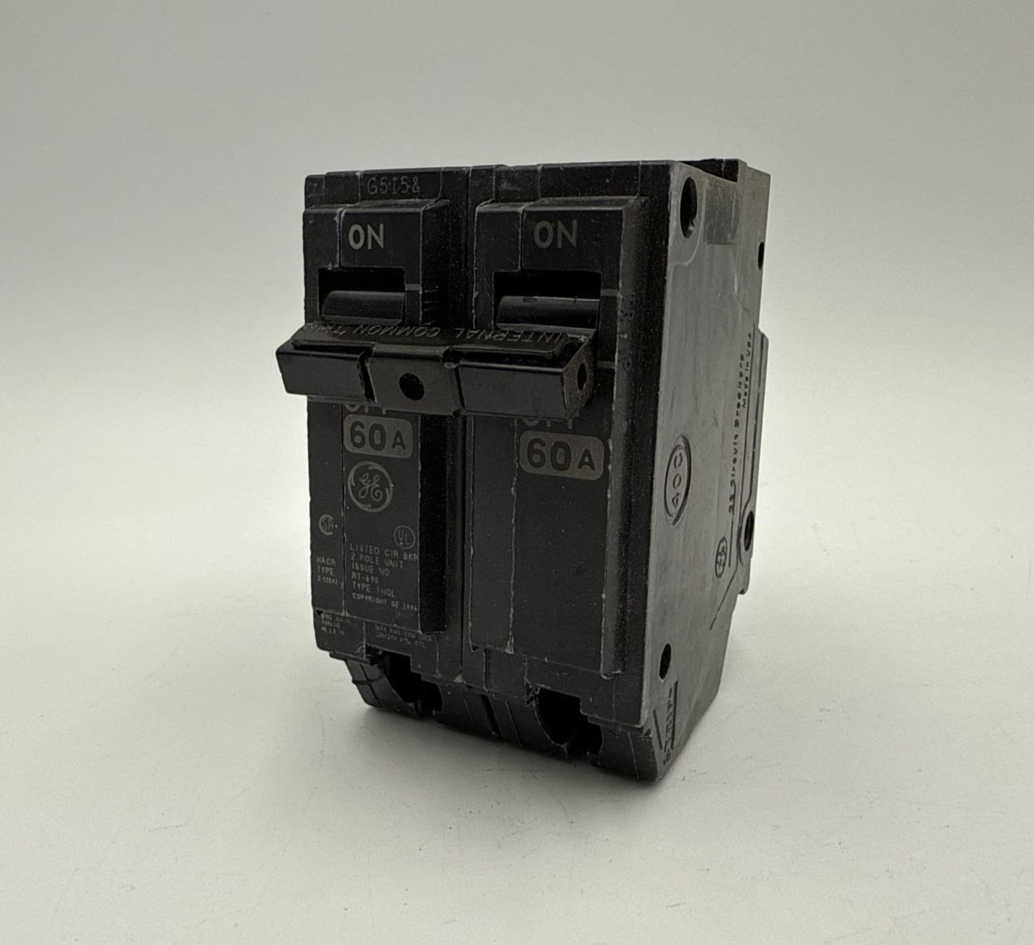 GE THQL2160 Plug On Circuit Breaker 60A 2P 120/240V THQL 60 Amp 2 Pole – image 1