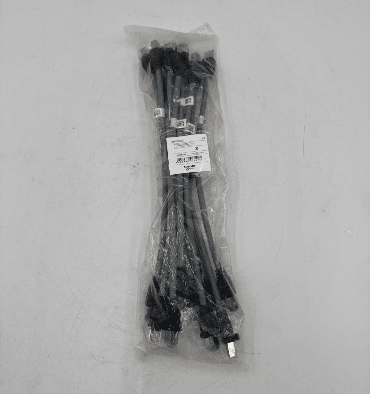 10PC Schneider TRV00803 Communication Cable RJ45 Male to RJ45 Male Cord 0.3m – image 1