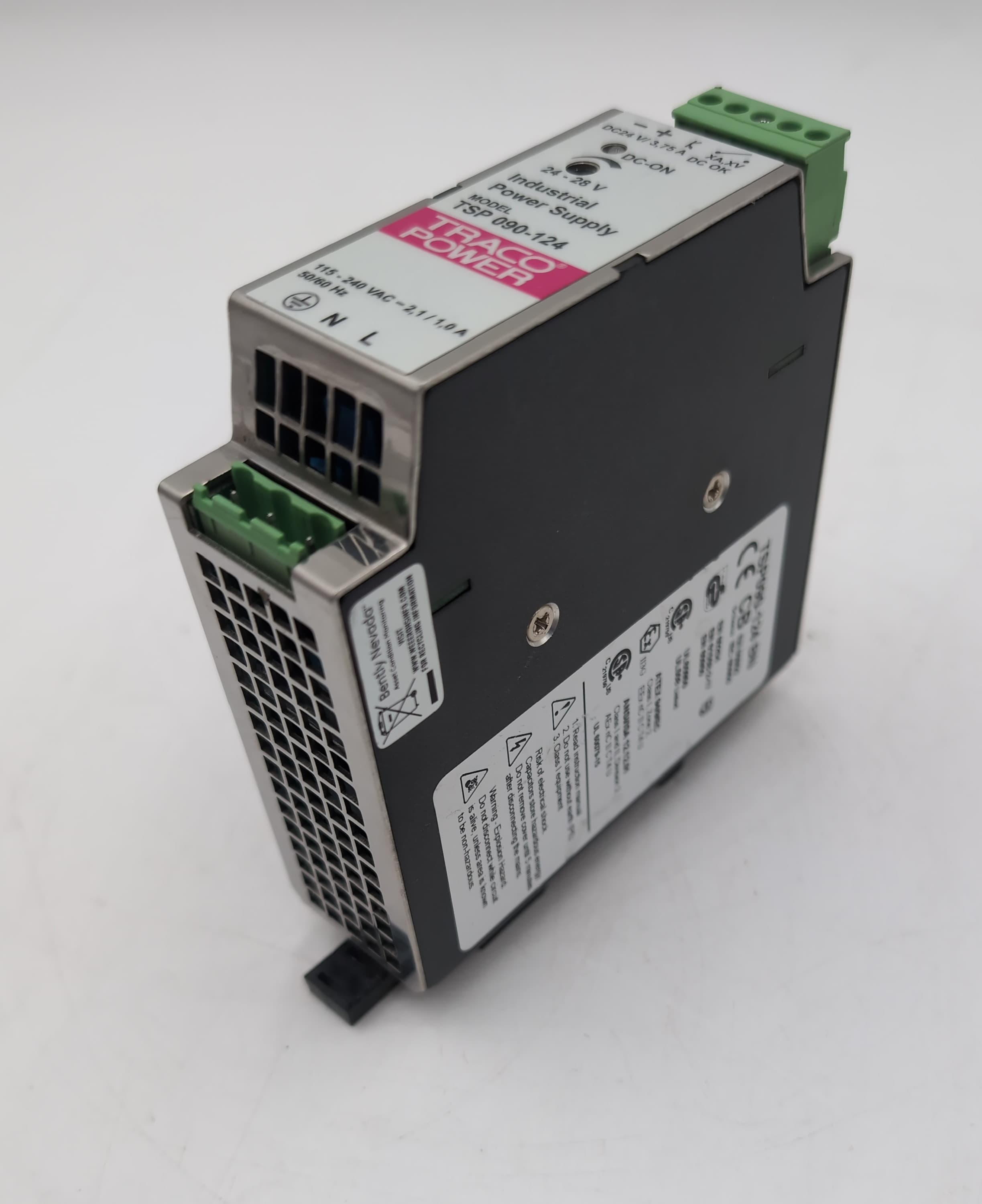 Traco Power TSP 090-124 BN DIN Rail Power Supply 24VDC 3.75A 90W Single Phase