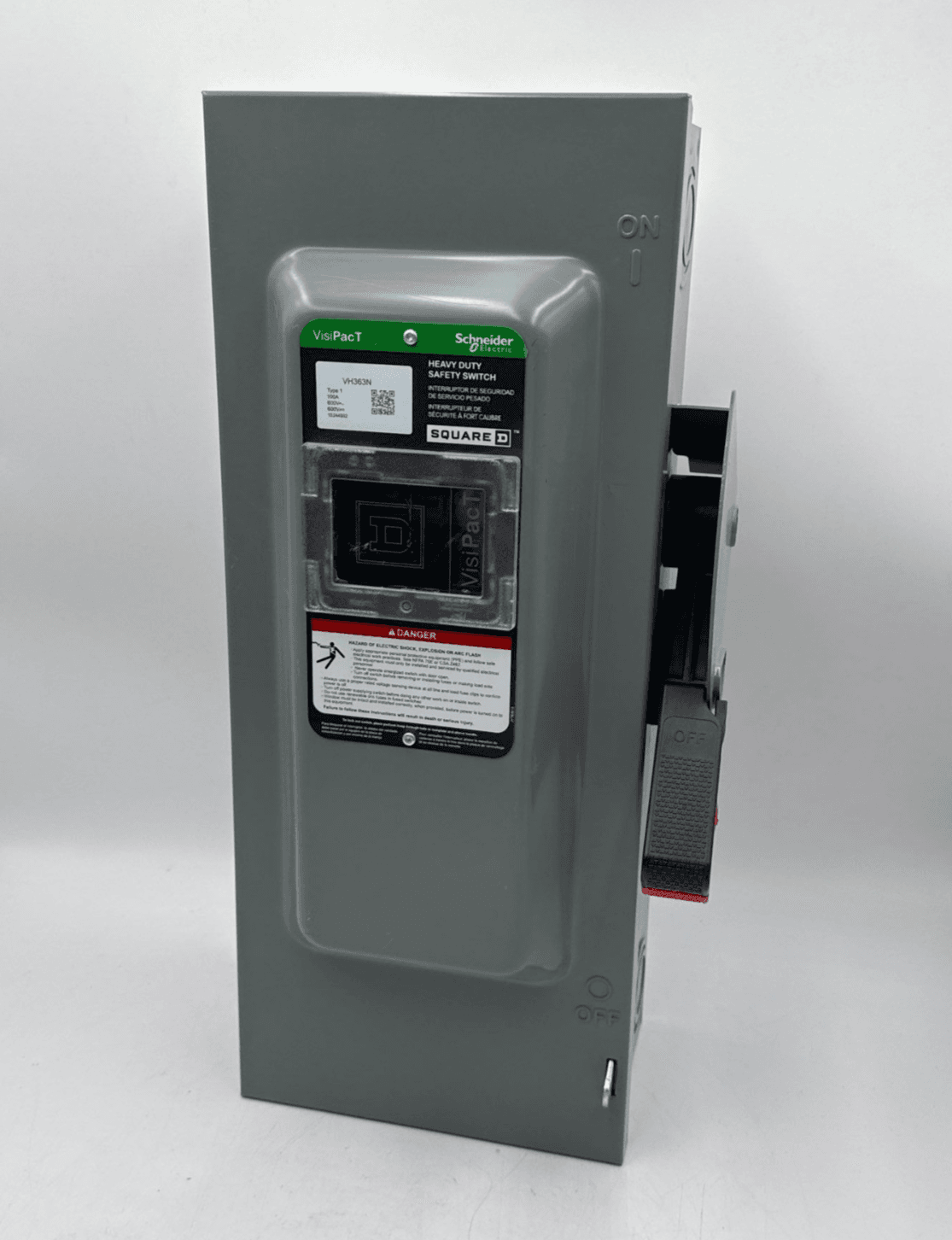 Square D VH363N Safety Disconnect Switch 100A 3P 600V Indoor Encl 100 Amp 3 Pole