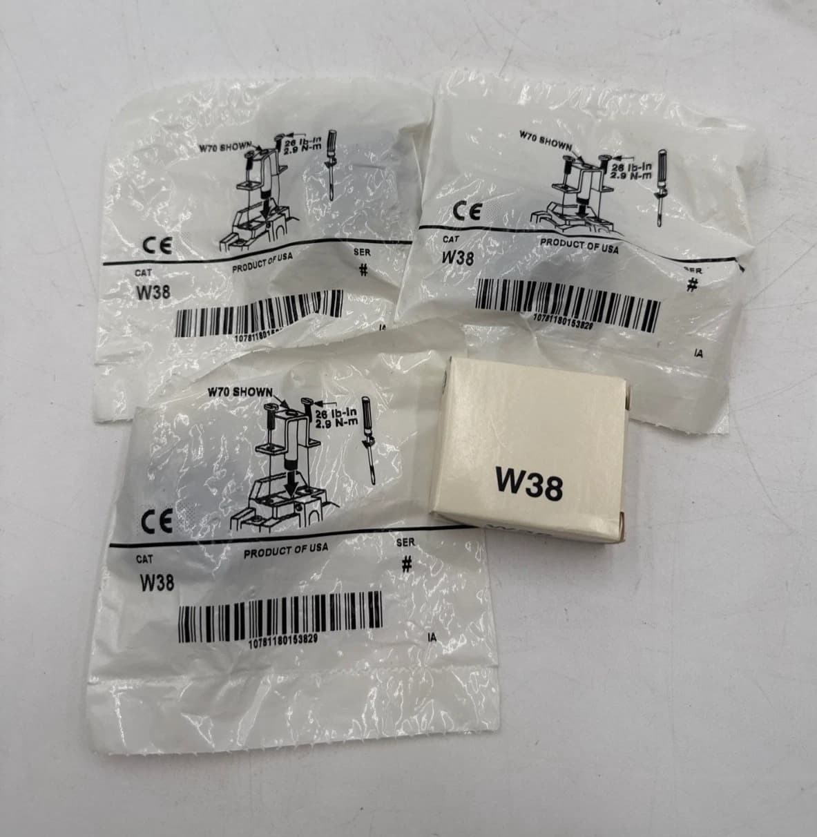 4PC Lot Allen Bradley W38 Thermal Overload Relay Heater W-38 2.59A Element Unit – image 1