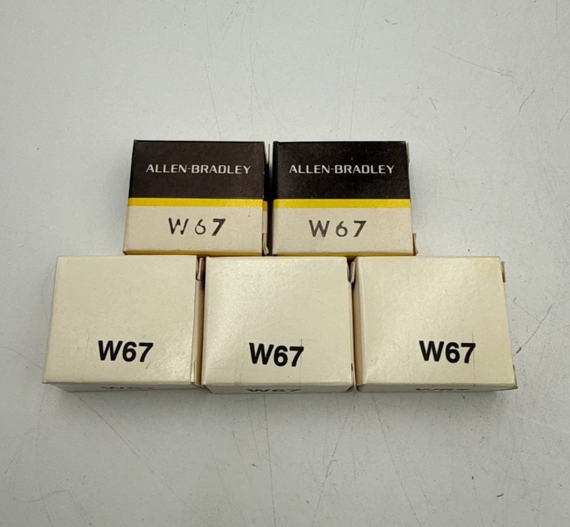 5PC Lot Allen Bradley W67 Thermal Overload Relay Heater Element Unit 37A W-67 – image 1