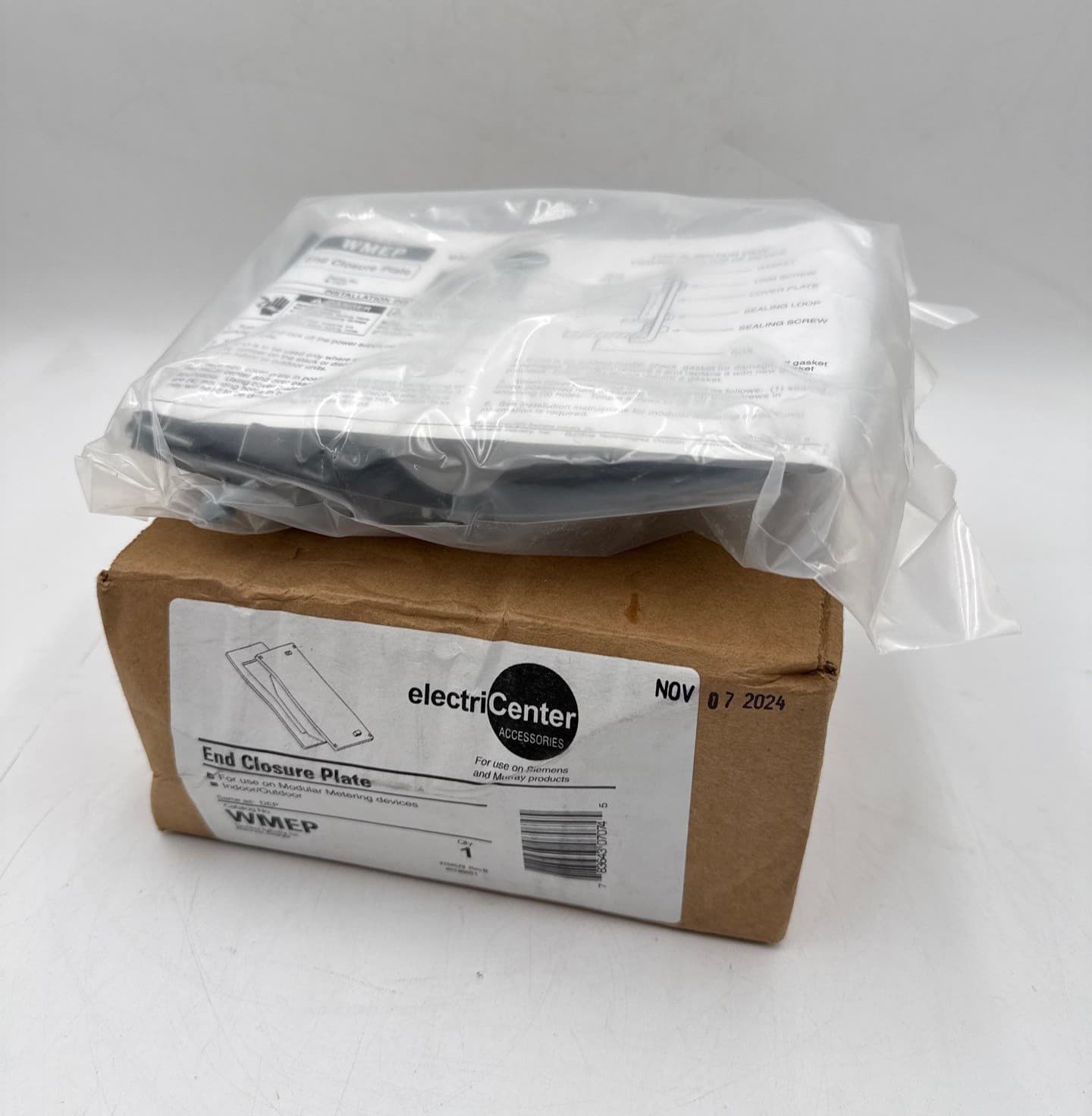 Siemens WMEP Plastic Modular Metering Series End Closure Plate Electricenter