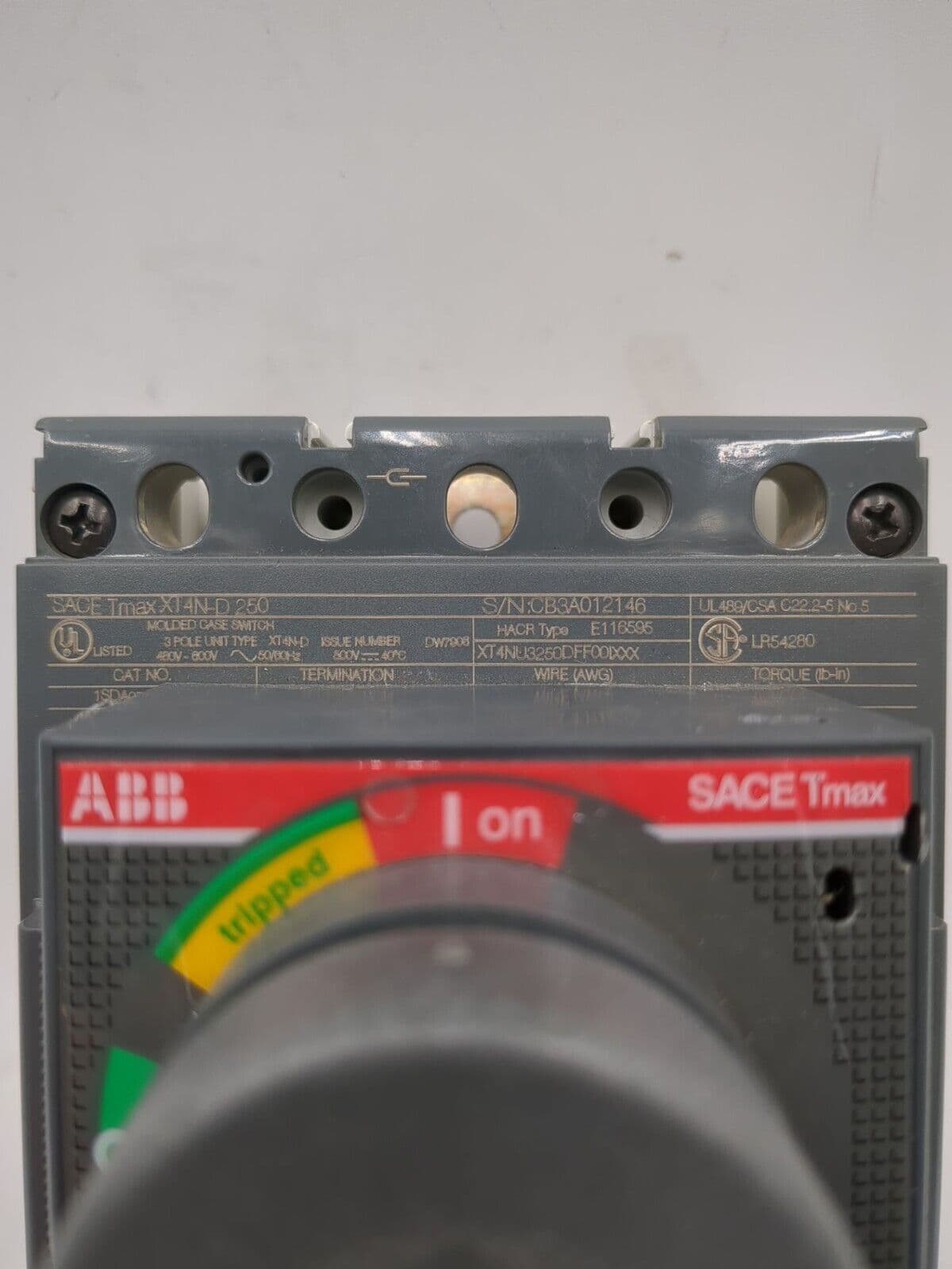 ABB XT4NU3250DFF001XXX – image 1