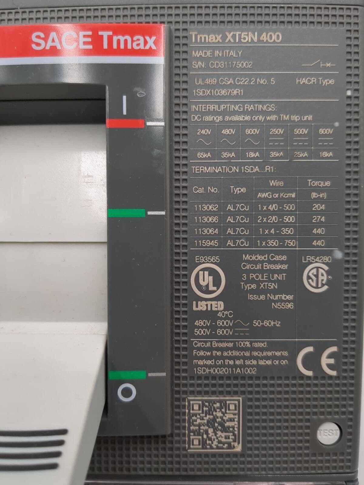 ABB XT5N 400 – image 1