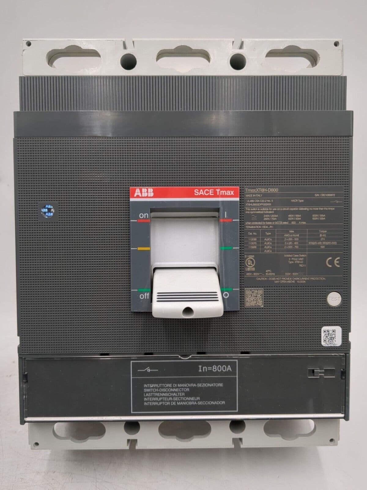 ABB XT6HU3800DFF000XXX – image 1