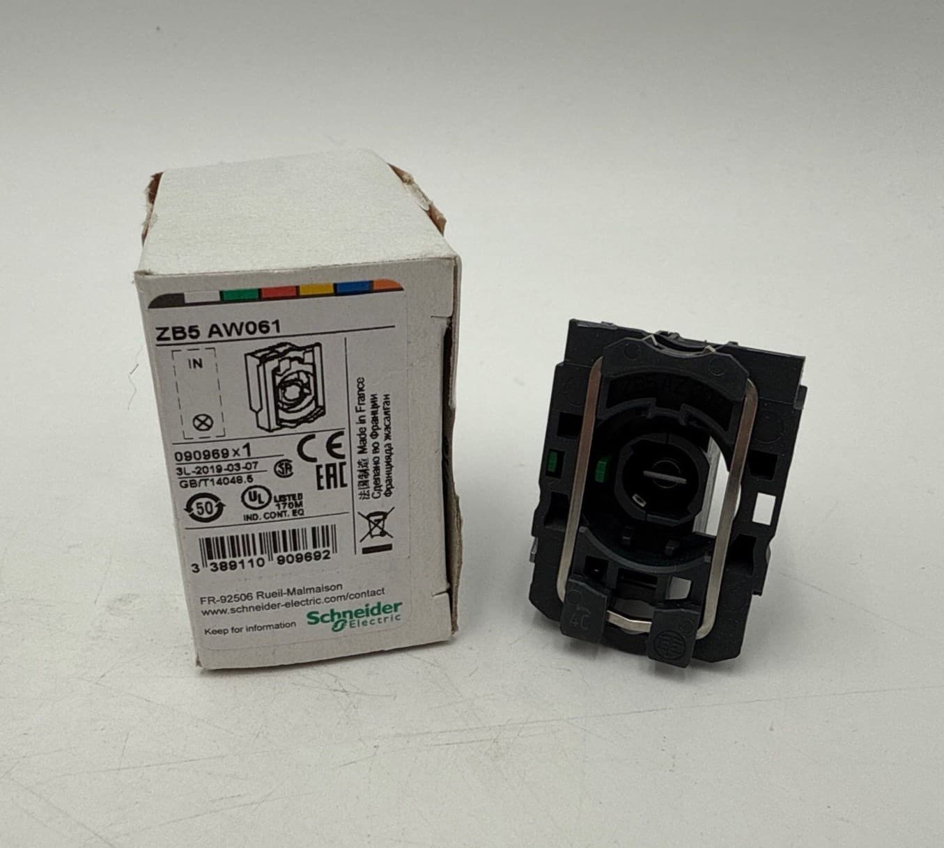 Schneider ZB5 AW061 Light Block With Body Fixing Collar Harmony XB5 – image 1