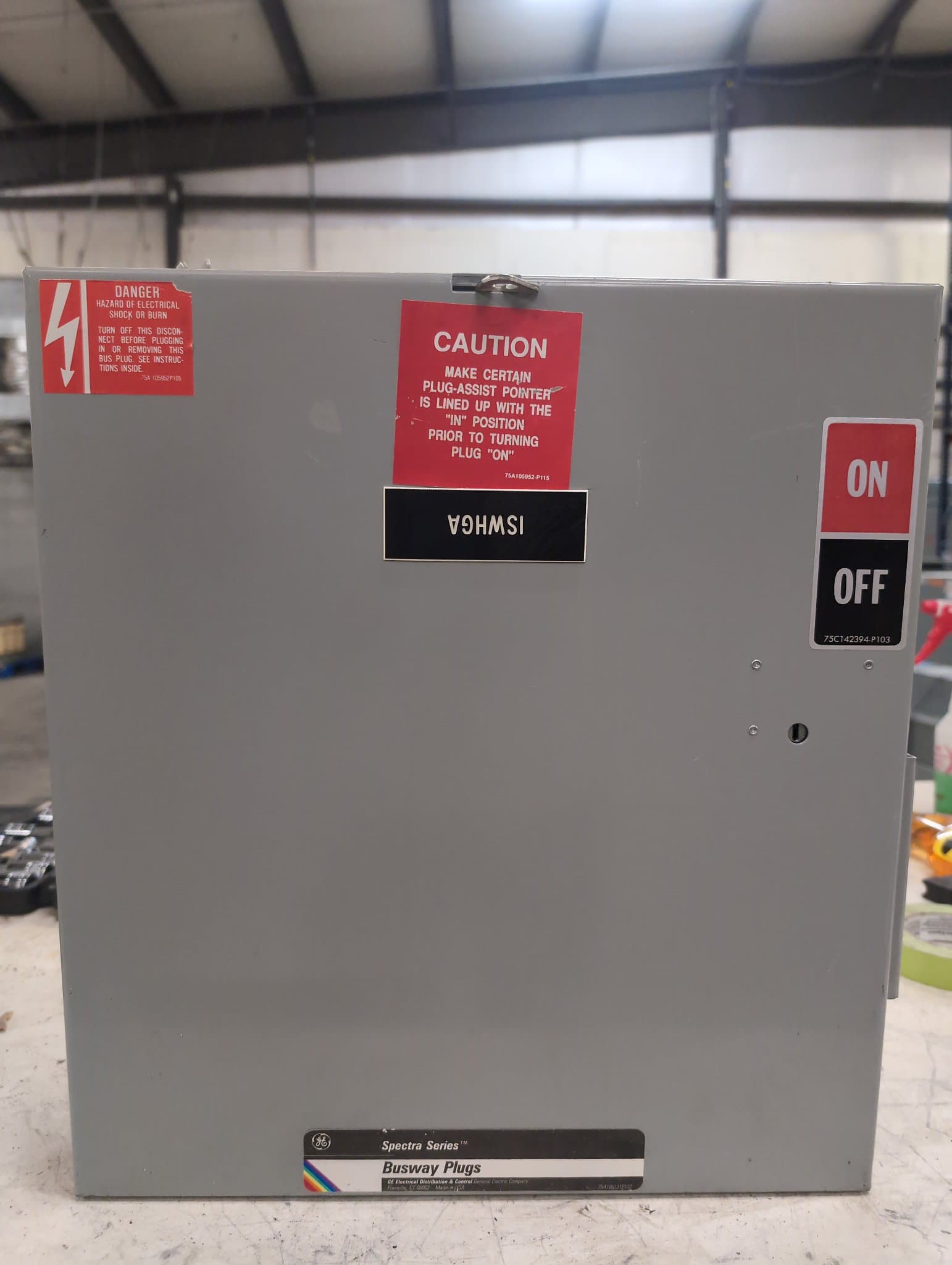 GE SB464RGJ Fused Bus Plug 200A 600V Indoor Enclosure – image 1