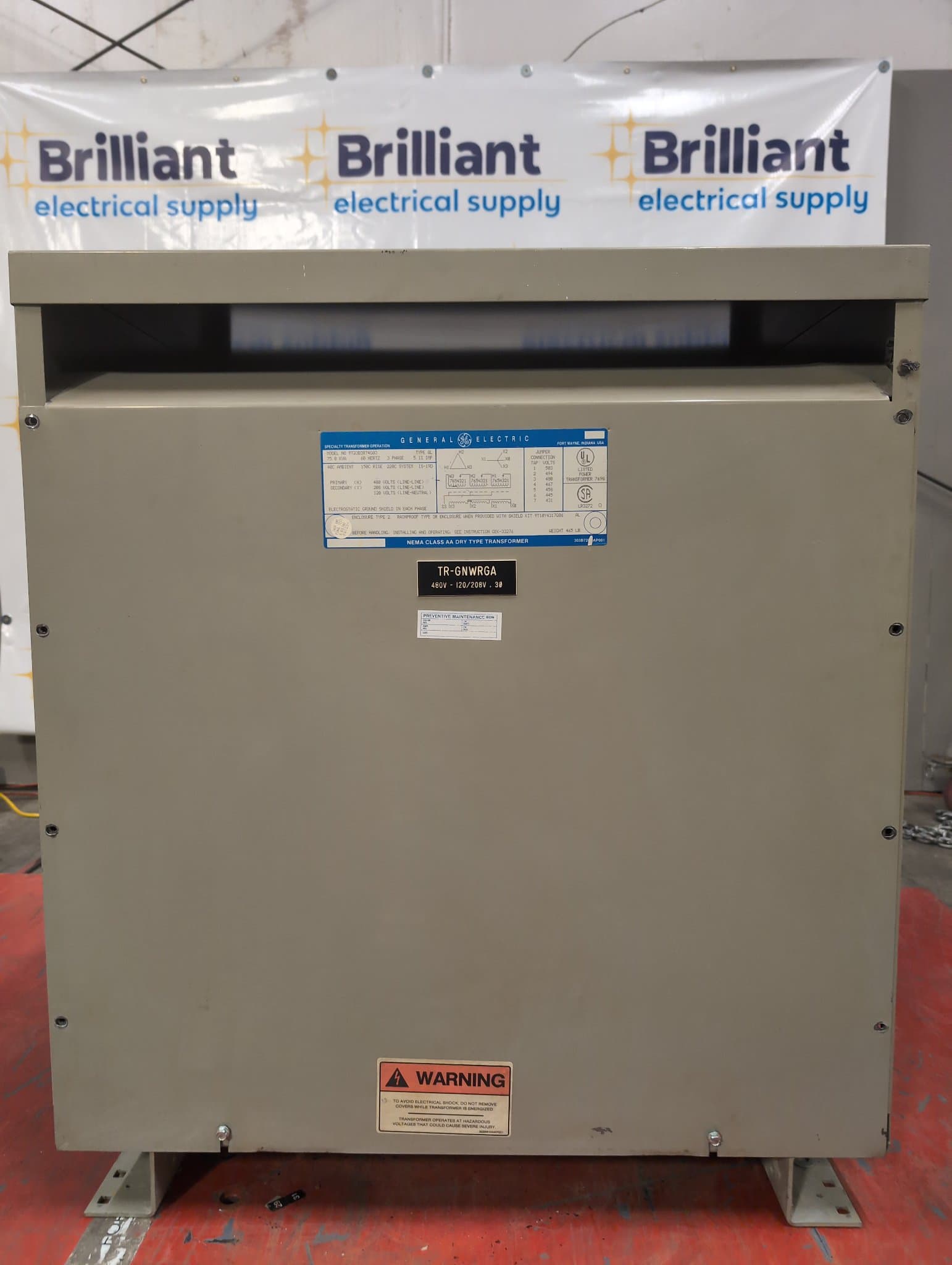Square D 9T23B3874G03 75kVA Indoor Dry Type Transformer