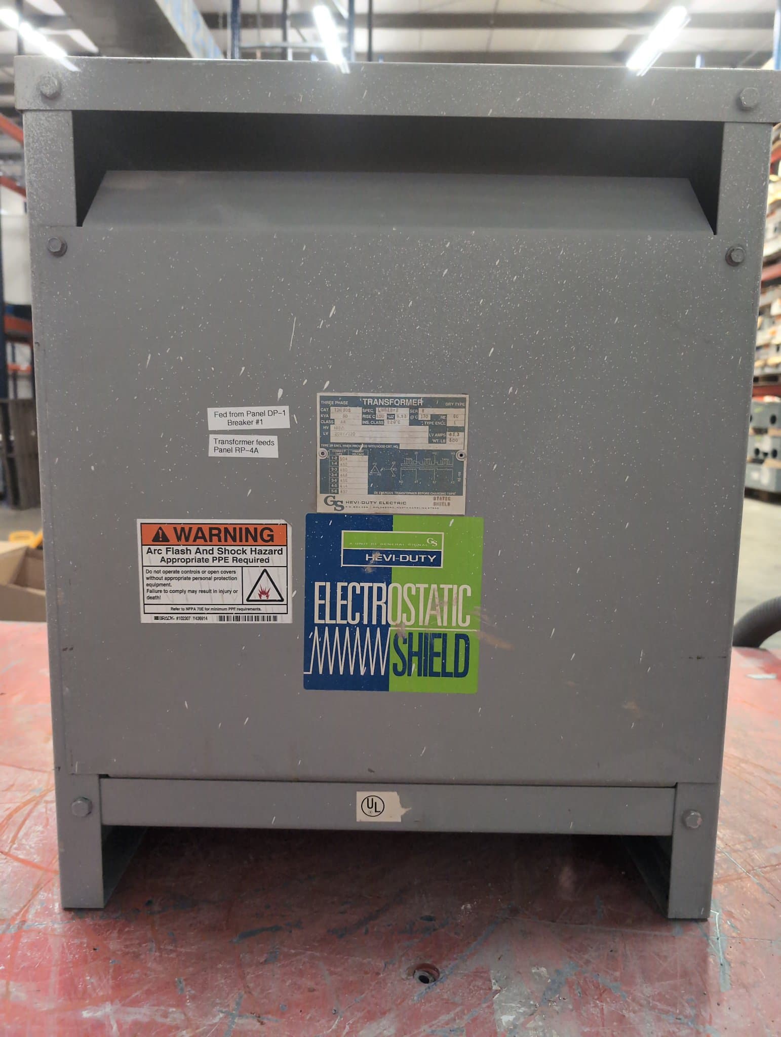 General Signal T2H30S 30kVA Dry Type Transformer 480V/208-120V NEMA 1 – image 1