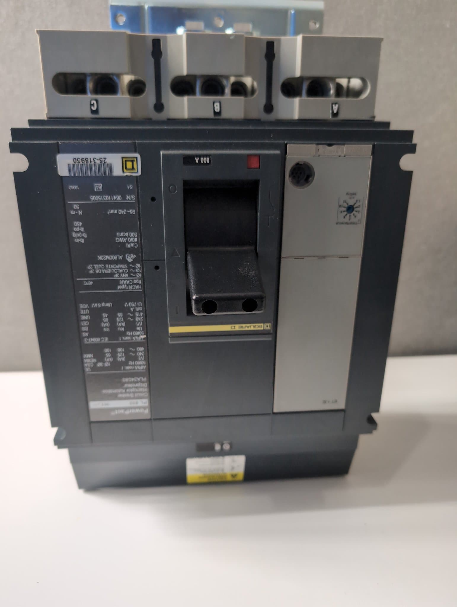 Square D PLA34080 Circuit Breaker 800A 480V 3 Pole – image 1